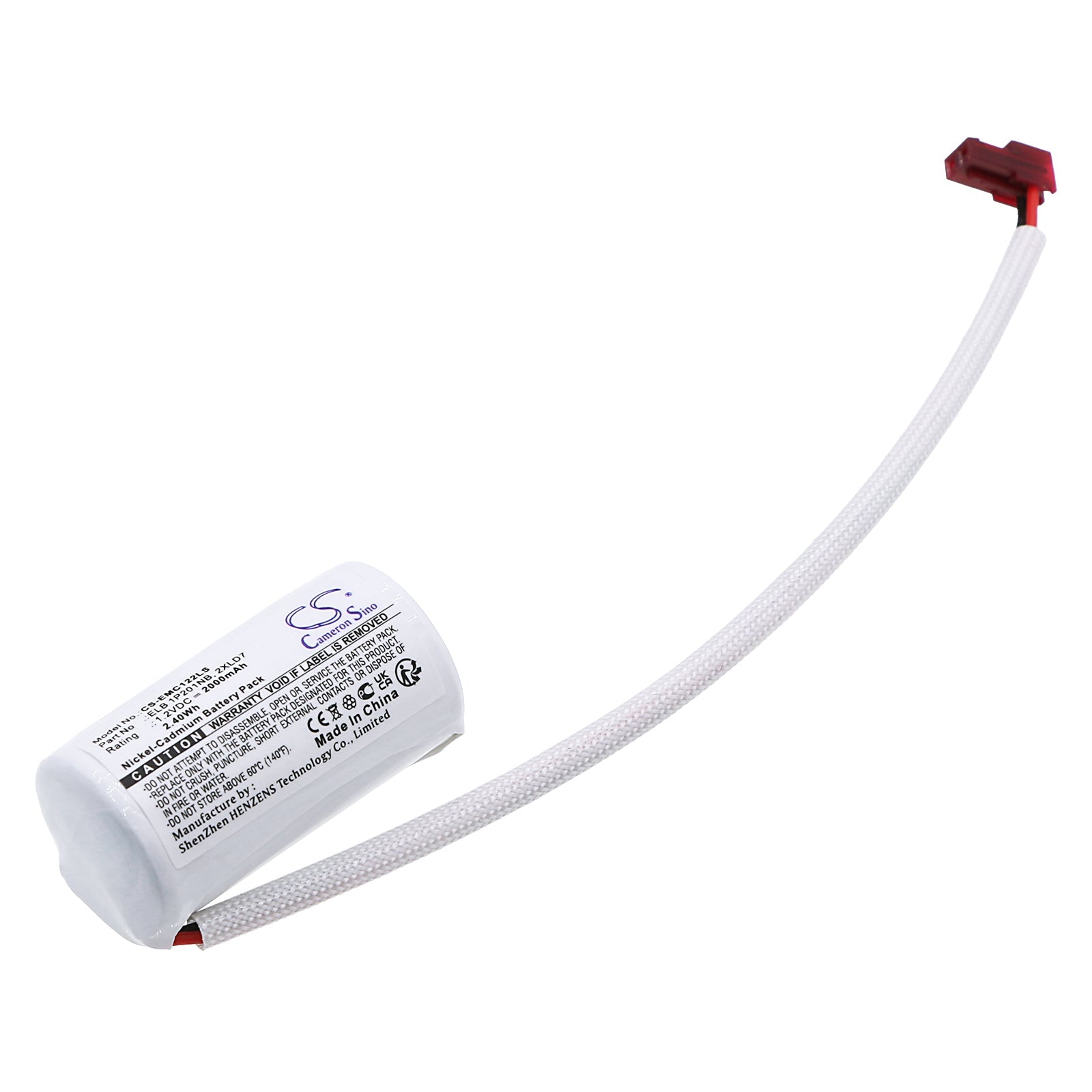 Ni-CD, Emergency Lighting Battery fits Lithonia Lqc 1 R El N, Lqc W 2 R El N, 1.2V, 2000mAh Emergency Lighting Cameron Sino Technology Limited