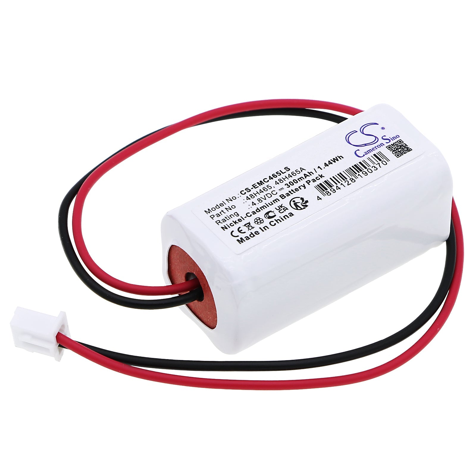 Ni-CD, Emergency Lighting Battery fits Lumapro 6cgl3, 6cgl4, 4.8V, 300mAh Emergency Lighting Cameron Sino Technology Limited
