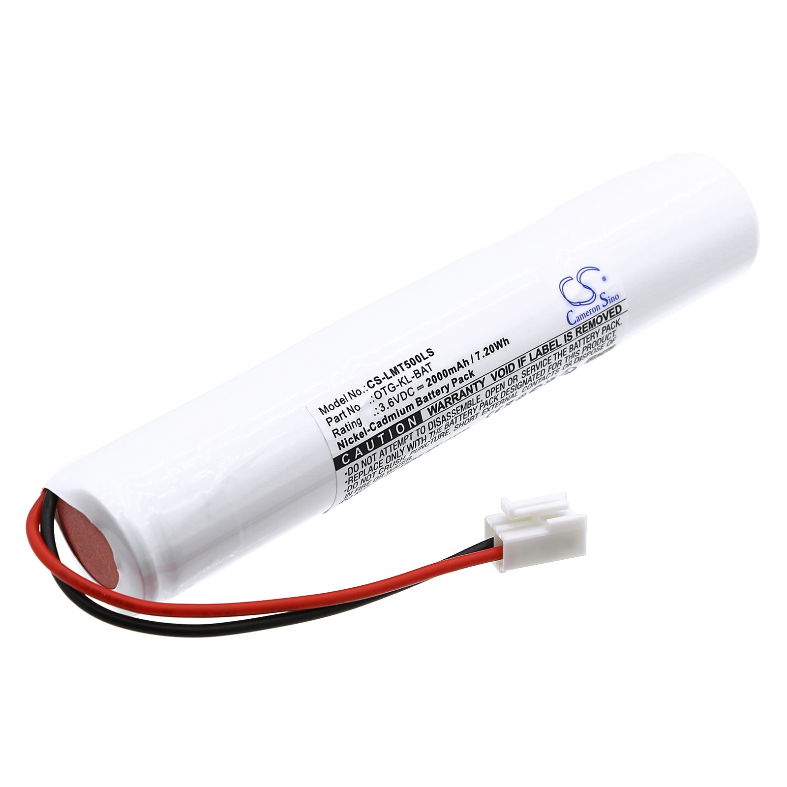 Ni-CD, Emergency Lighting Battery fits Lumenxl Otg-ef-55, Otg-kl, 3.6V, 2000mAh Emergency Lighting Cameron Sino Technology Limited