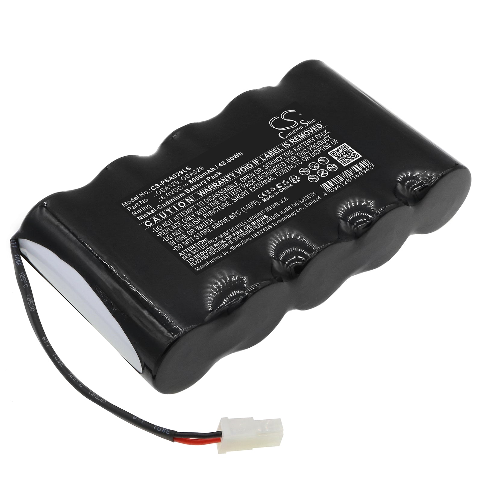 Ni-CD, Emergency Lighting Battery fits Powersonic A13146-4, 6.0V, 8000mAh Emergency Lighting Cameron Sino Technology Limited