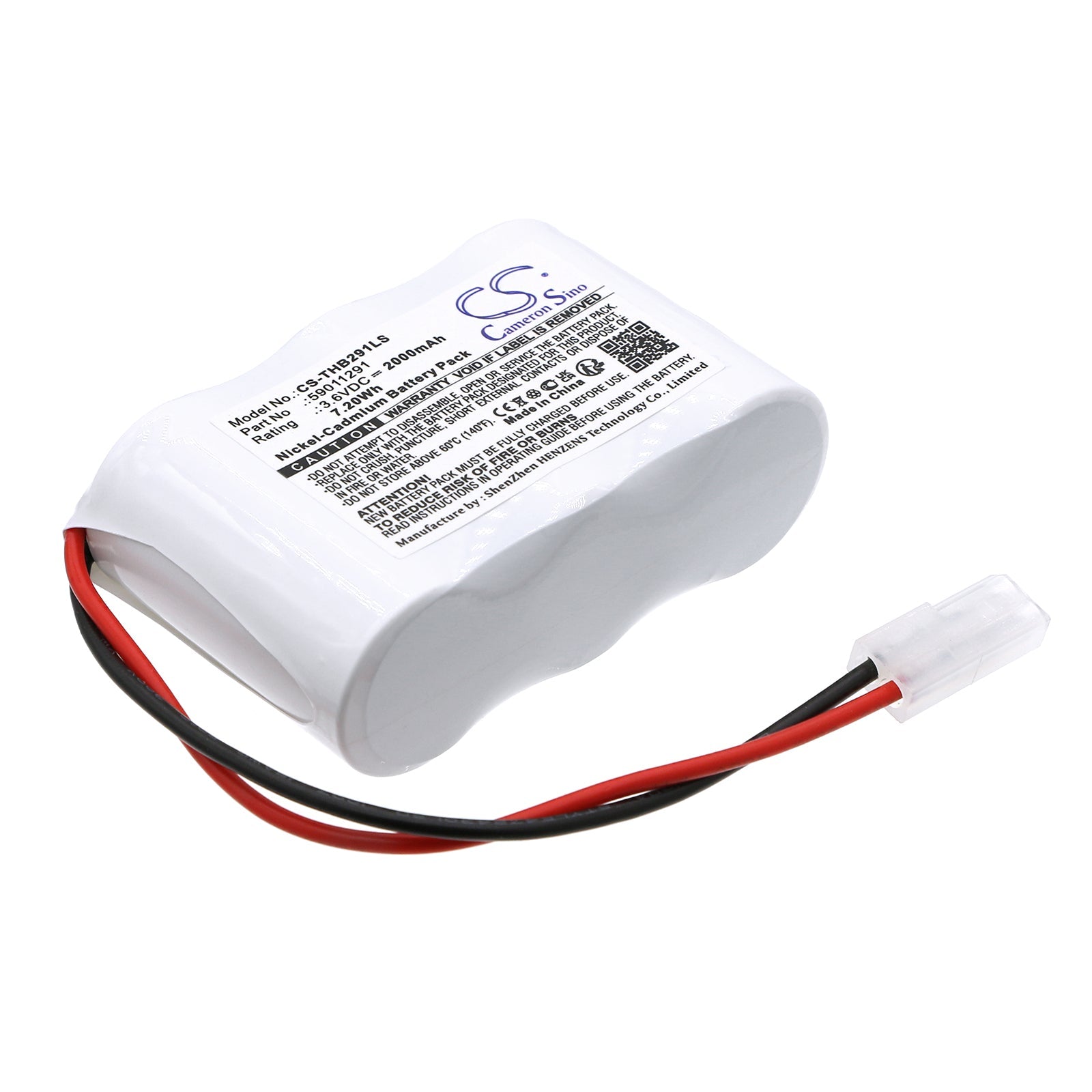 Ni-CD, Emergency Lighting Battery fits Thorn Voyager 96633305, 96633308, 3.6V, 2000mAh Emergency Lighting Cameron Sino Technology Limited