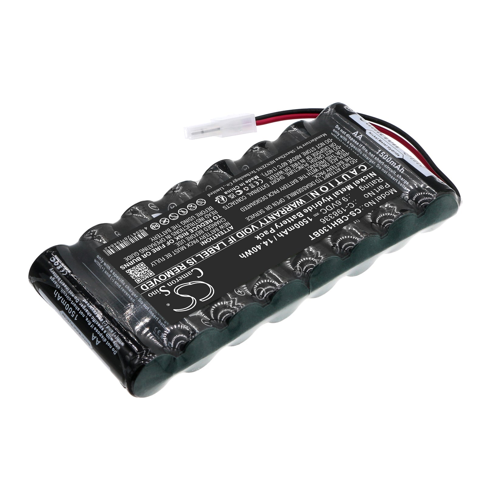 Ni - MH, Alarm System Battery fits Cobham Alarm, Hto - aa1.3", 9.6V, 1500mAh - Batterybuyer.ca