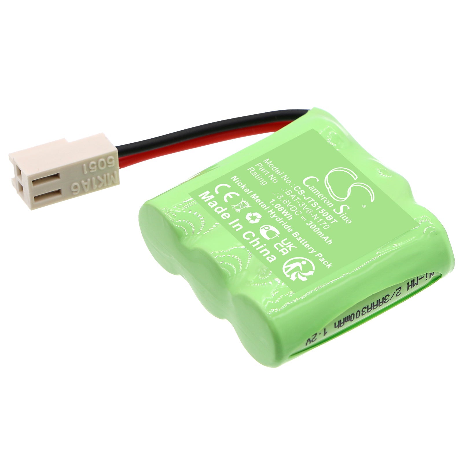 Ni - MH, Alarm System Battery fits Jablotron Ja - 150a, 3.6V, 300mAh - Batterybuyer.ca