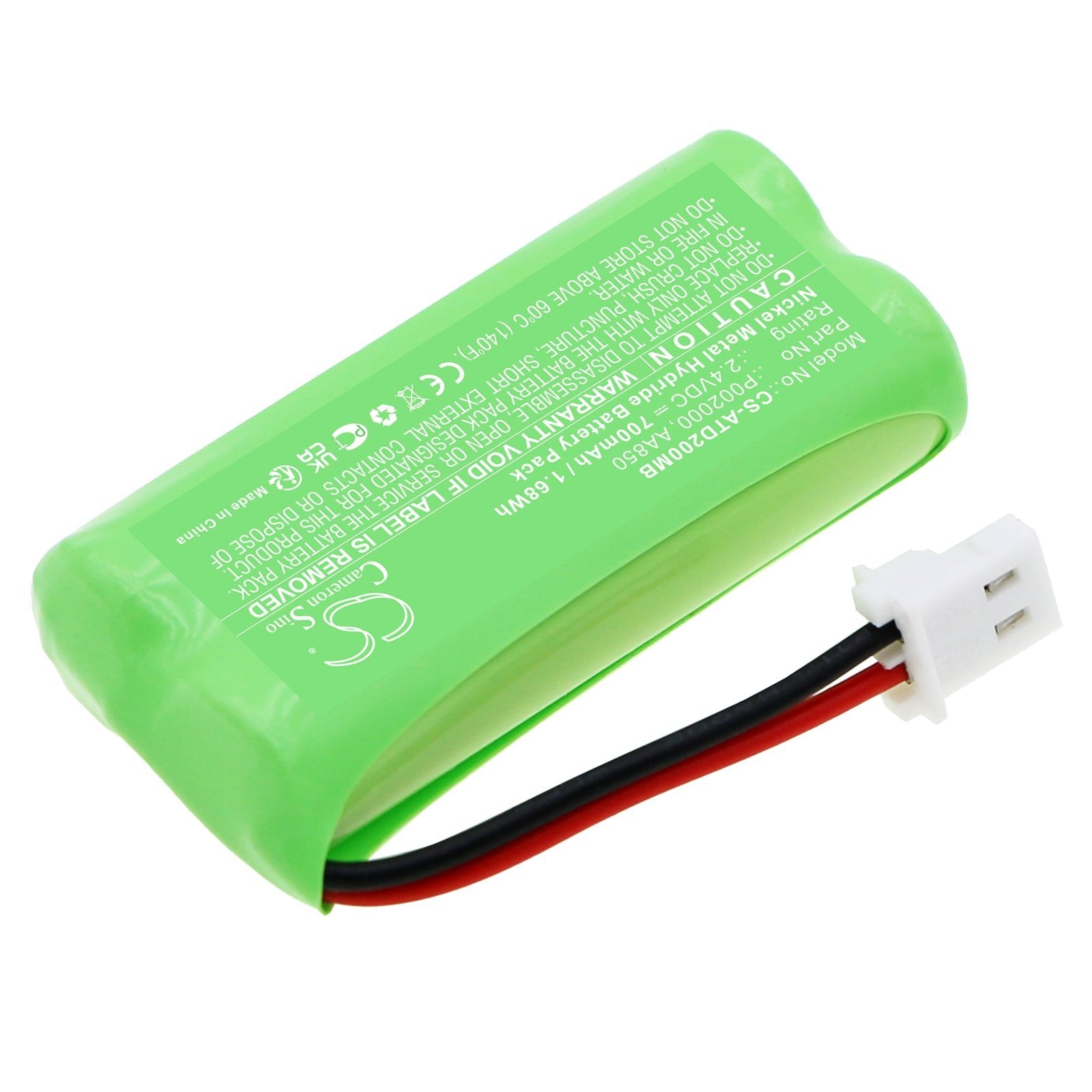 Ni-MH, BabyPhone Battery fits Alecto Dbx-20, 2.4V, 700mAh BabyPhone Cameron Sino Technology Limited