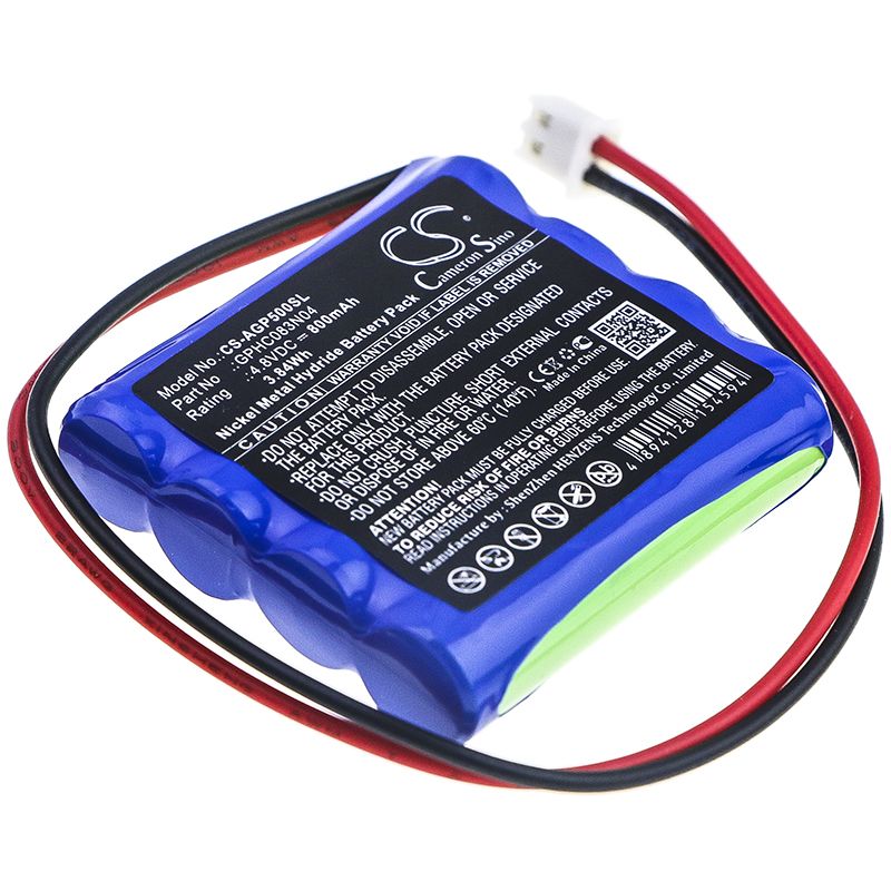 Ni-MH Battery fits Algol, Zp-500n 4.8V, 800mAh Equipment & Survey & Test Cameron Sino Technology Limited