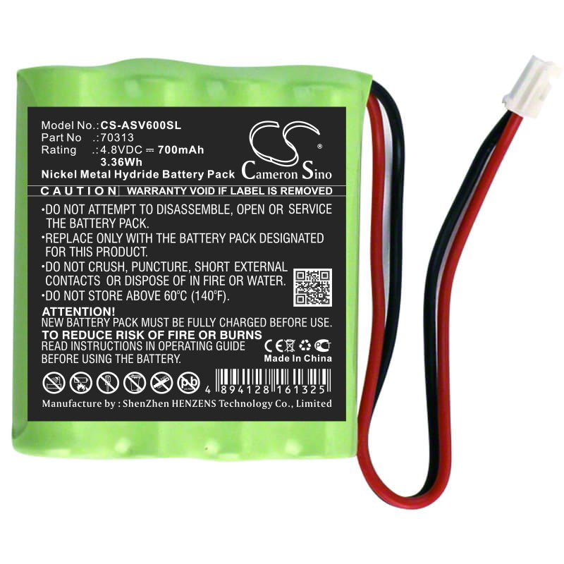 Ni-MH Battery fits Astralpool, 70313 4.8V, 700mAh Equipment & Survey & Test Cameron Sino Technology Limited