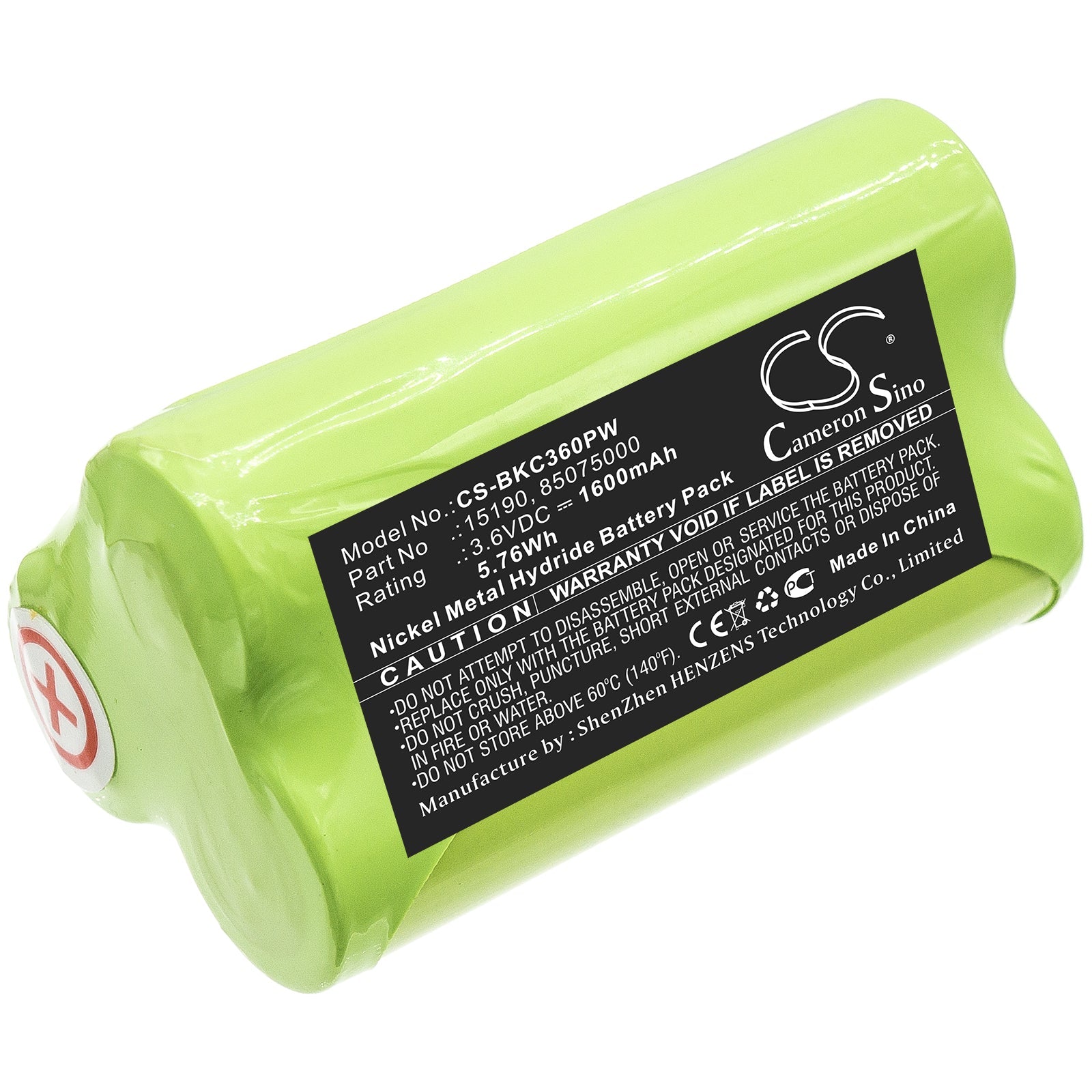 Ni-MH Battery fits Black & Decker, Kc360h 3.6V, 1600mAh Power Tools Cameron Sino Technology Limited