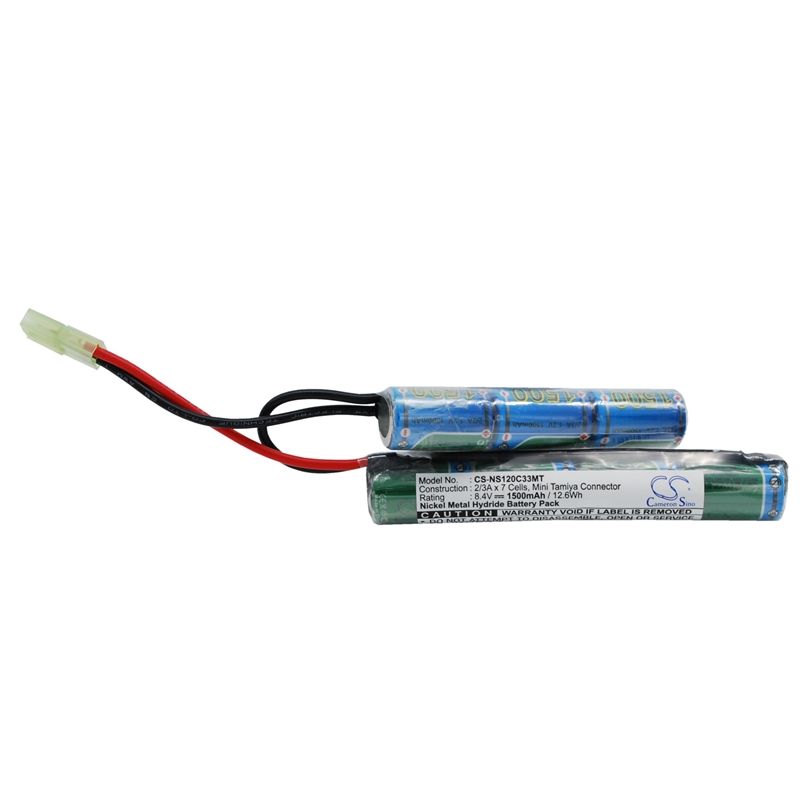 Ni-MH Battery fits Cameron Sino, Cs-ns120c33mt 8.4V, 1500mAh Airsoft Guns Cameron Sino Technology Limited
