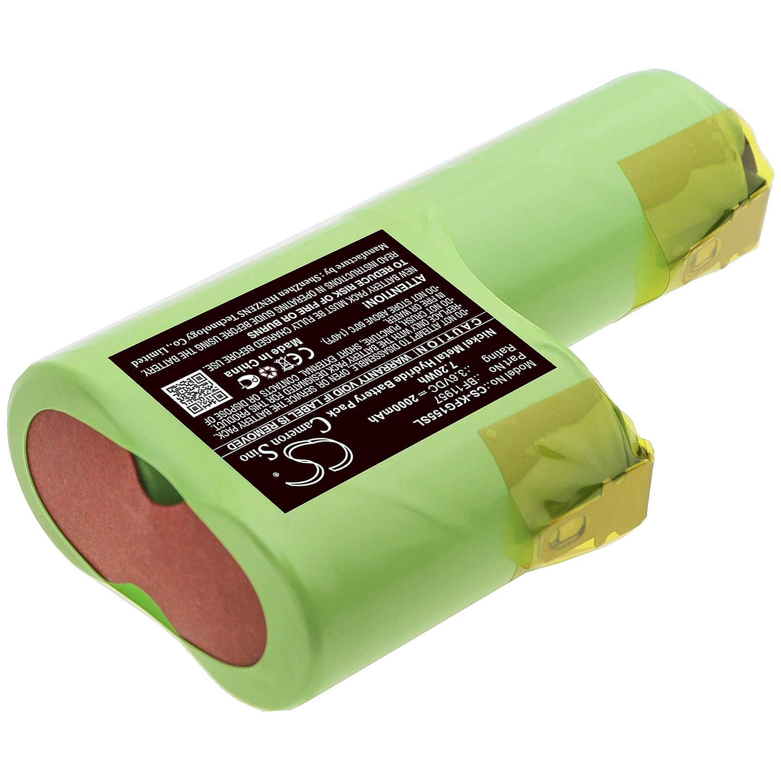 Ni-MH Battery fits Kenwood, Grati Fg155 3.6V, 2000mAh Kitchenware Cameron Sino Technology Limited
