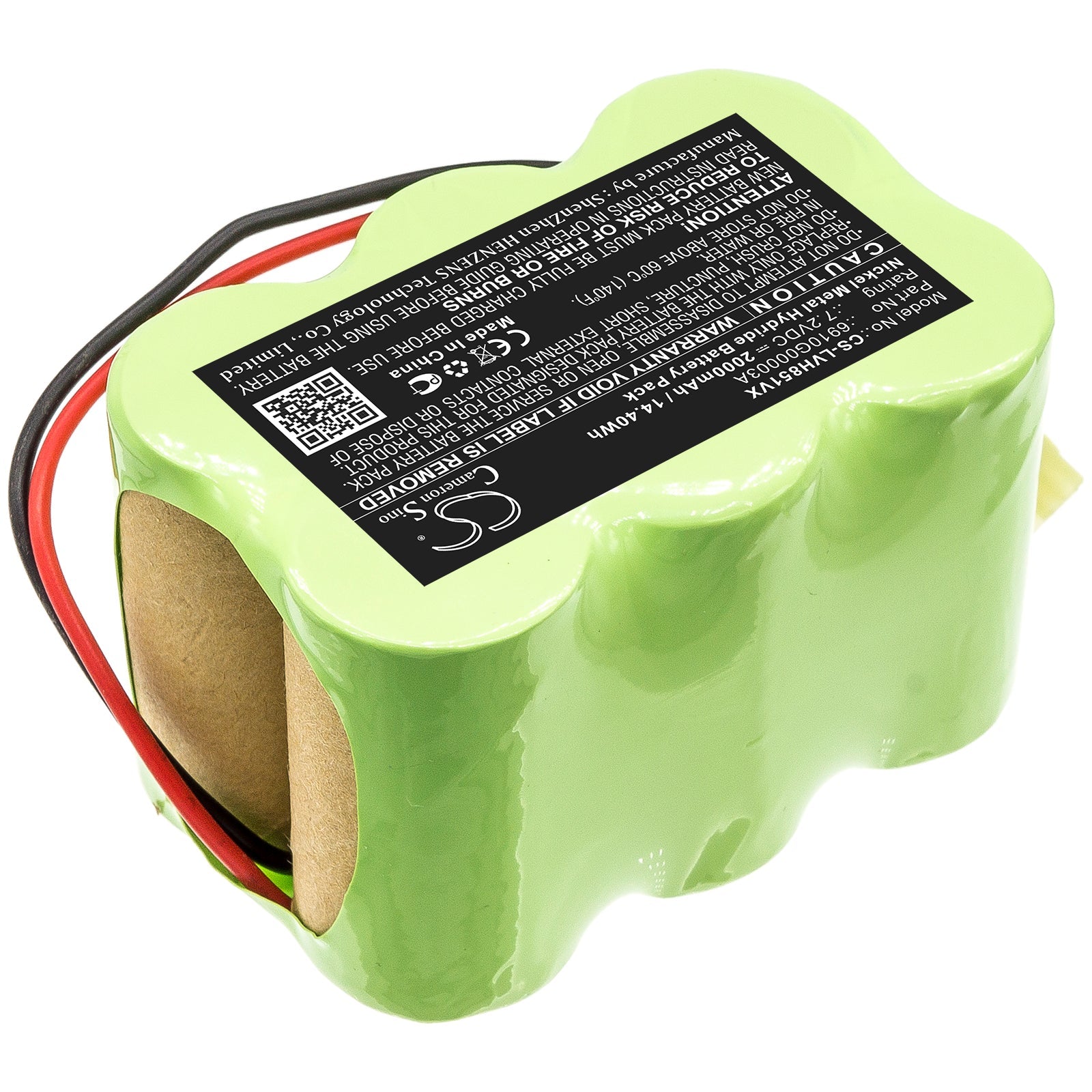 Ni-MH Battery fits Lg, 6910g00003a 7.2V, 2000mAh Vacuum Cameron Sino Technology Limited
