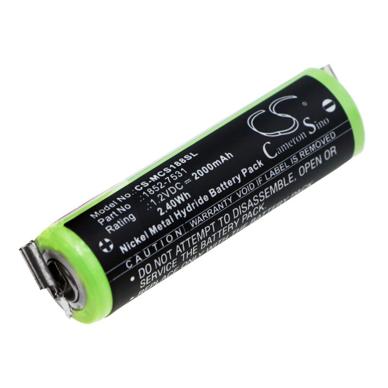 Ni-MH Battery fits Moser, Chromini 1591, Chromini 1591b 1.2V, 2000mAh Shaver Cameron Sino Technology Limited