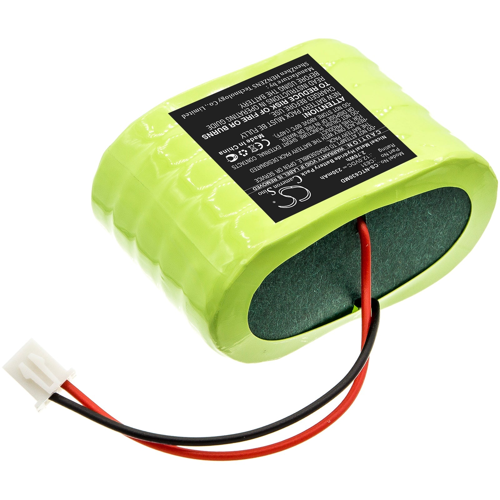 Ni-MH Battery fits Natus, Ct+ Doppler, Dop Ct 12.0V, 230mAh Medical Cameron Sino Technology Limited