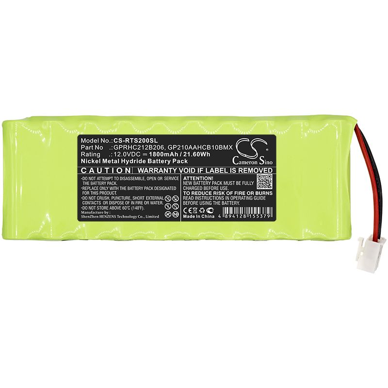Ni-MH Battery fits Roto, Rt2, Sf G2 12.0V, 1800mAh Smart Home Cameron Sino Technology Limited