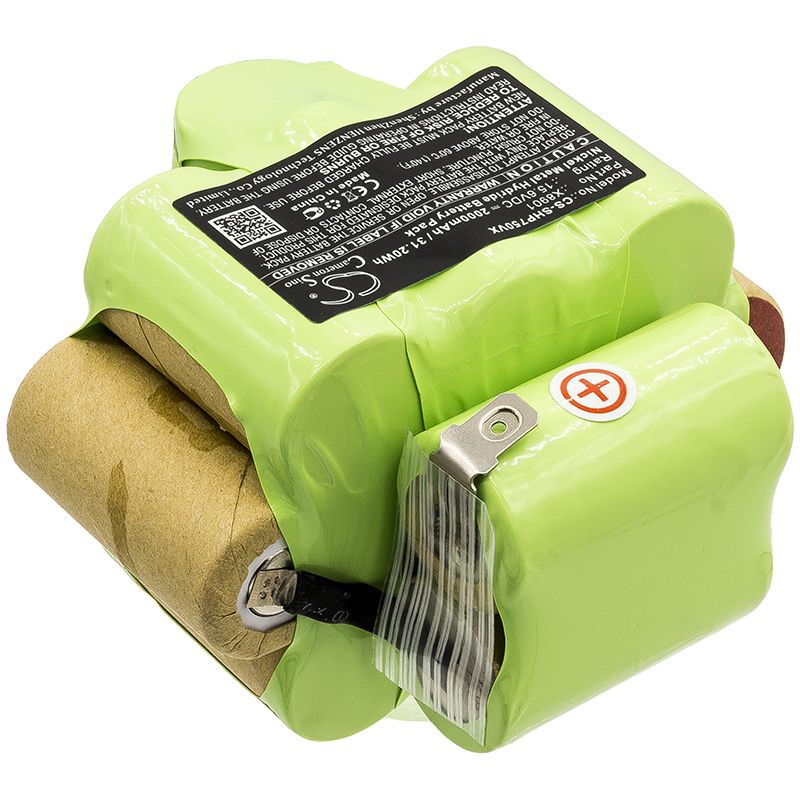 Ni-MH Battery fits Shark, 1010fk, Ep750 15.6V, 2000mAh Vacuum Cameron Sino Technology Limited