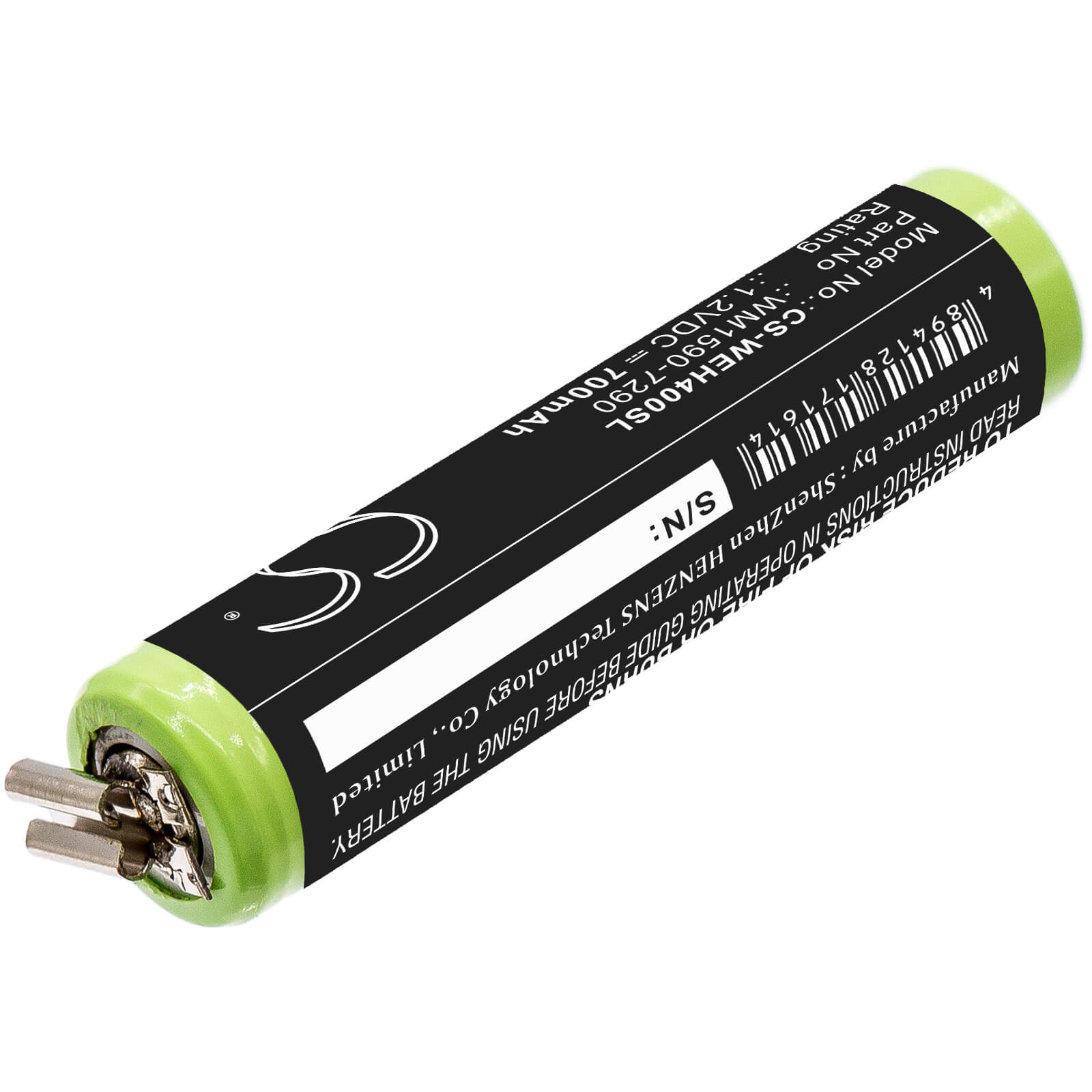 Ni-MH Battery fits Wella, Bella, Chromini 1.2V, 700mAh / 0.84Wh Shaver Cameron Sino Technology Limited