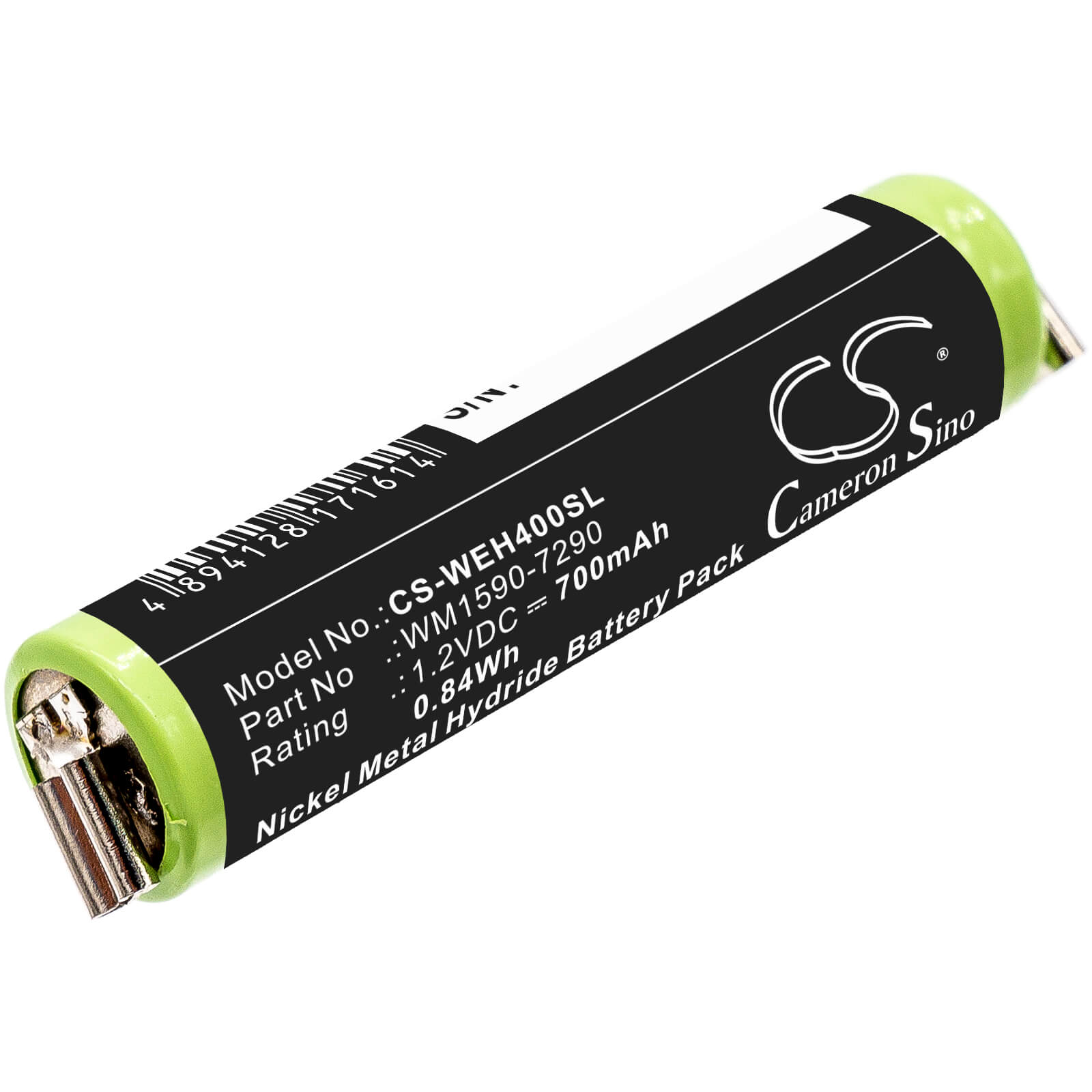 Ni-MH Battery fits Wella, Bella, Chromini 1.2V, 700mAh / 0.84Wh Shaver Cameron Sino Technology Limited