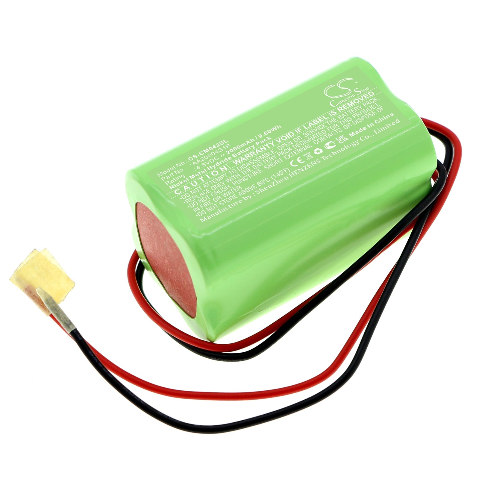 Ni-MH, Battery Pack Battery fits Custom Battery Packs, 4.8V, 2000mAh Battery Pack Cameron Sino Technology Limited