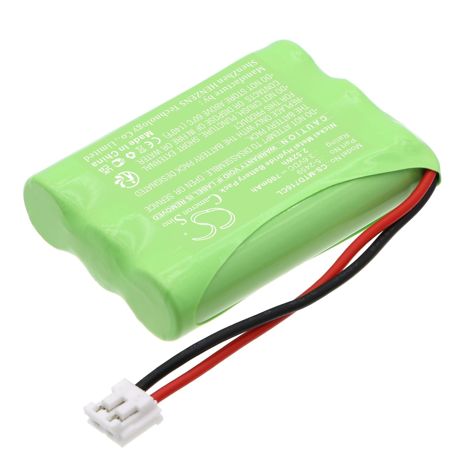 Ni-MH, Cordless Phone Battery fits General Electric 2-1006ge3, 2-1028ge3, 3.6V, 700mAh Cordless Phone Cameron Sino Technology Limited
