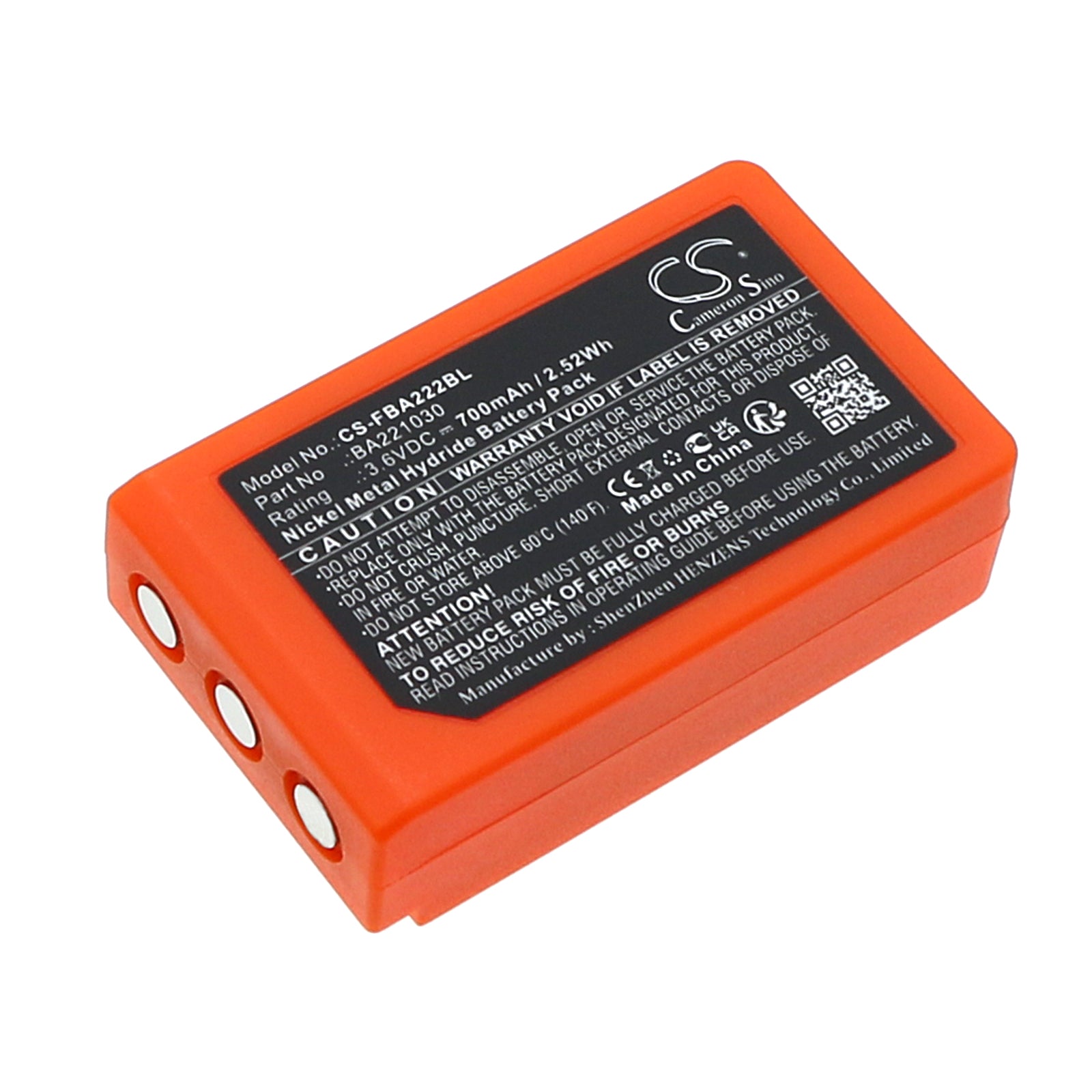 Ni-MH, Crane Remote Control Battery fits Hbc Patrol S, Radiomatic Rv, 3.6V, 700mAh Crane Remote Control Cameron Sino Technology Limited