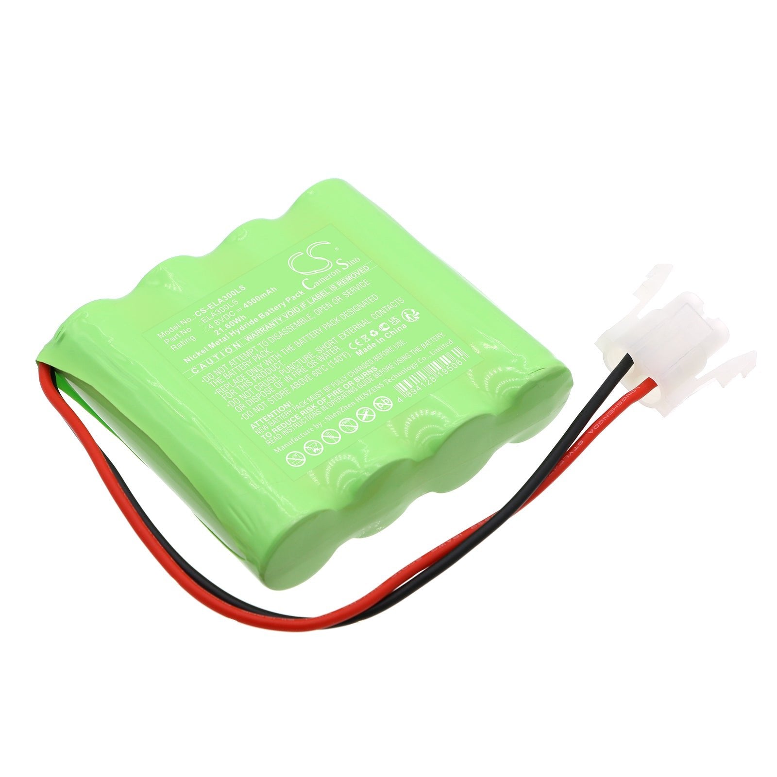 Ni-MH, Emergency Lighting Battery fits Cameron Sino Technologies, 4.8V, 4500mAh Emergency Lighting Cameron Sino Technology Limited