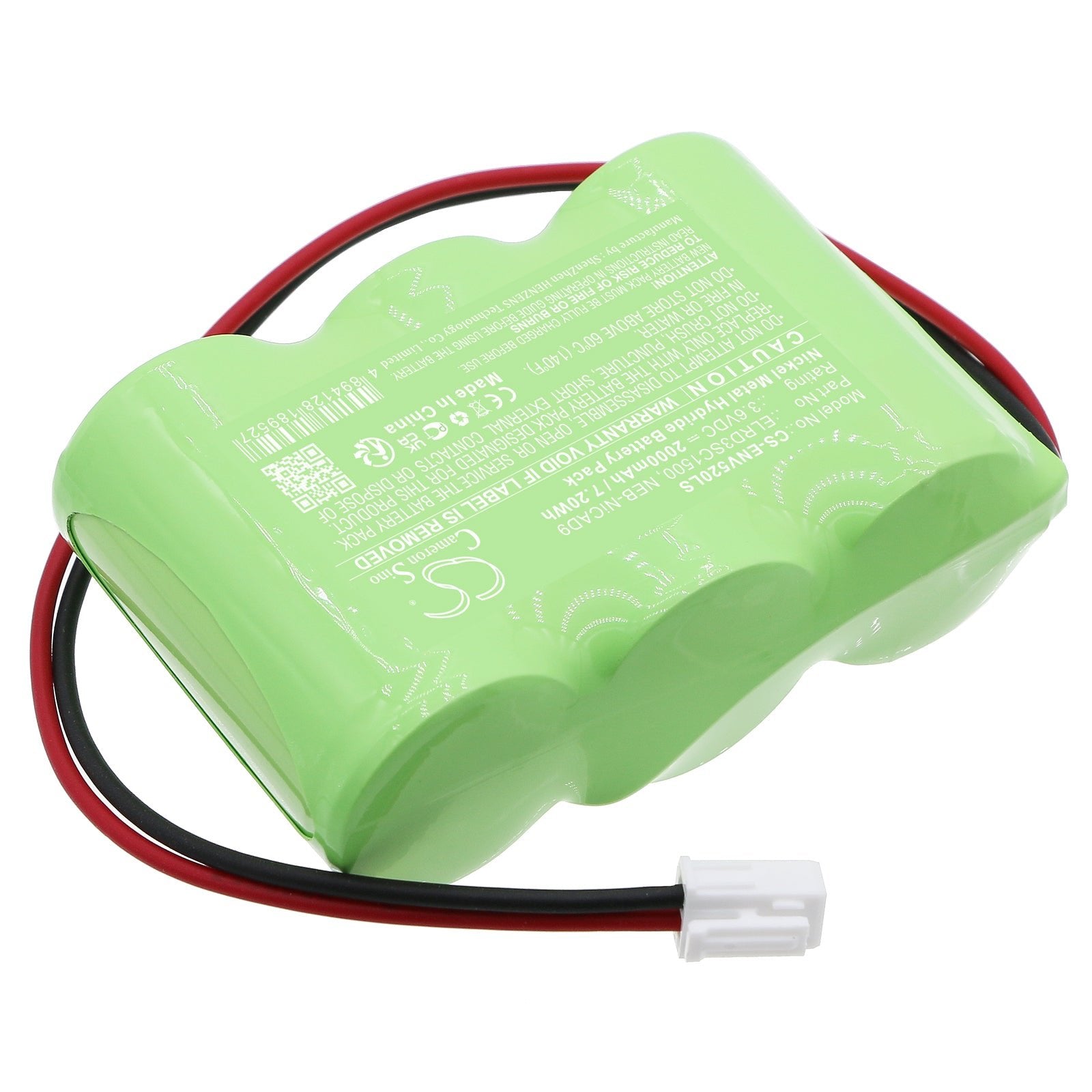 Ni-MH, Emergency Lighting Battery fits Elro Nv52, 3.6V, 2000mAh Emergency Lighting Cameron Sino Technology Limited