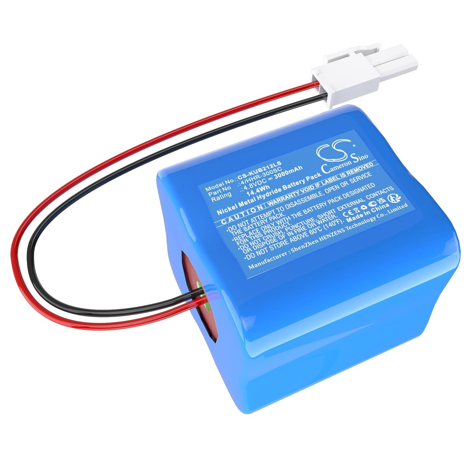 Ni-MH, Emergency Lighting Battery fits I Kub 212, 4.8V, 3000mAh Emergency Lighting Cameron Sino Technology Limited