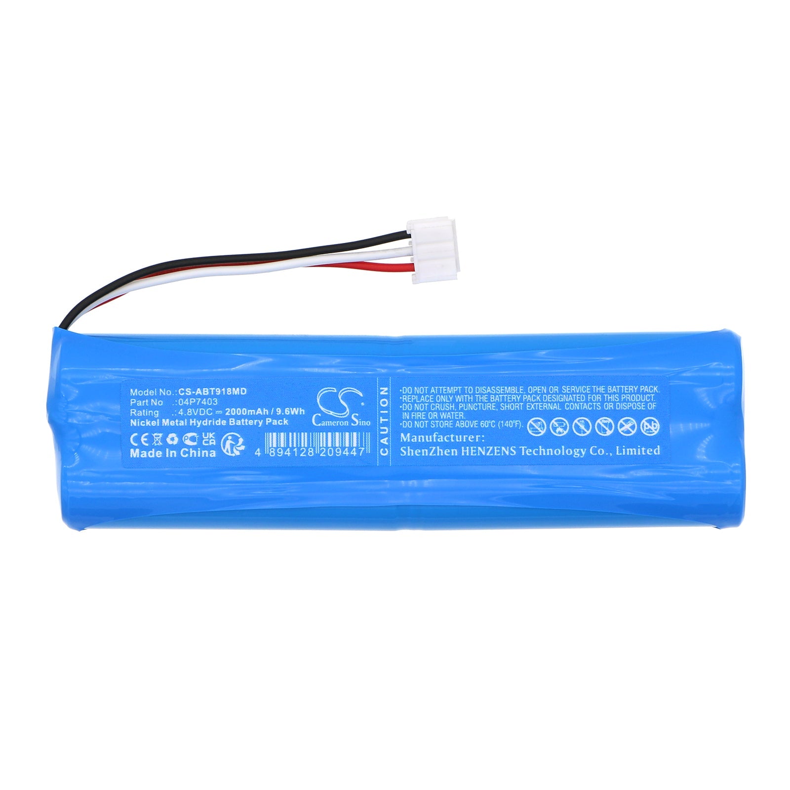 Ni-MH, Medical Battery fits Abbott I-stat Printer, I-stat System, 4.8V, 2000mAh Medical Cameron Sino Technology Limited