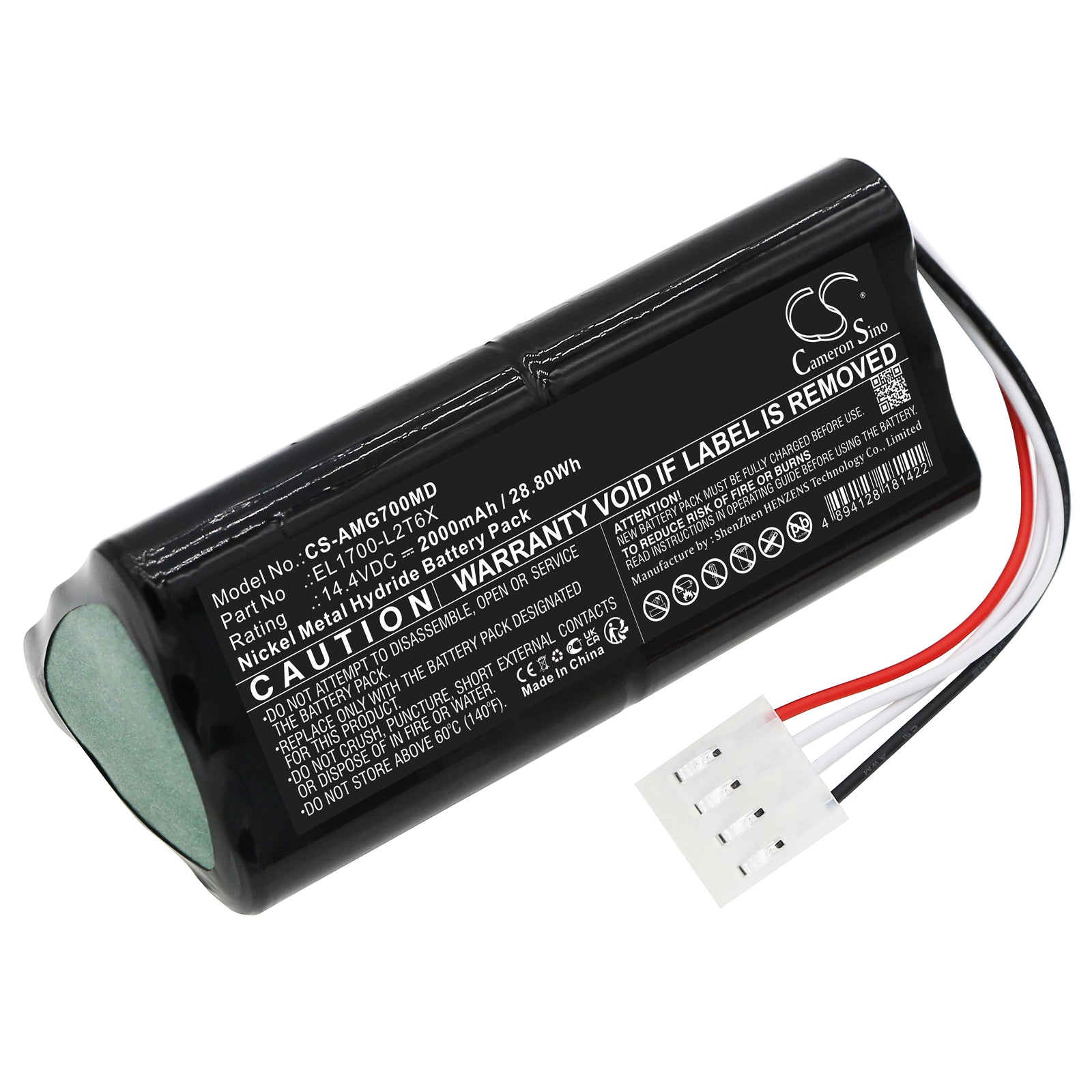 Ni-MH, Medical Battery fits Amico El1700-l2t6x, Golift 700, 14.4V, 2000mAh Medical Cameron Sino Technology Limited