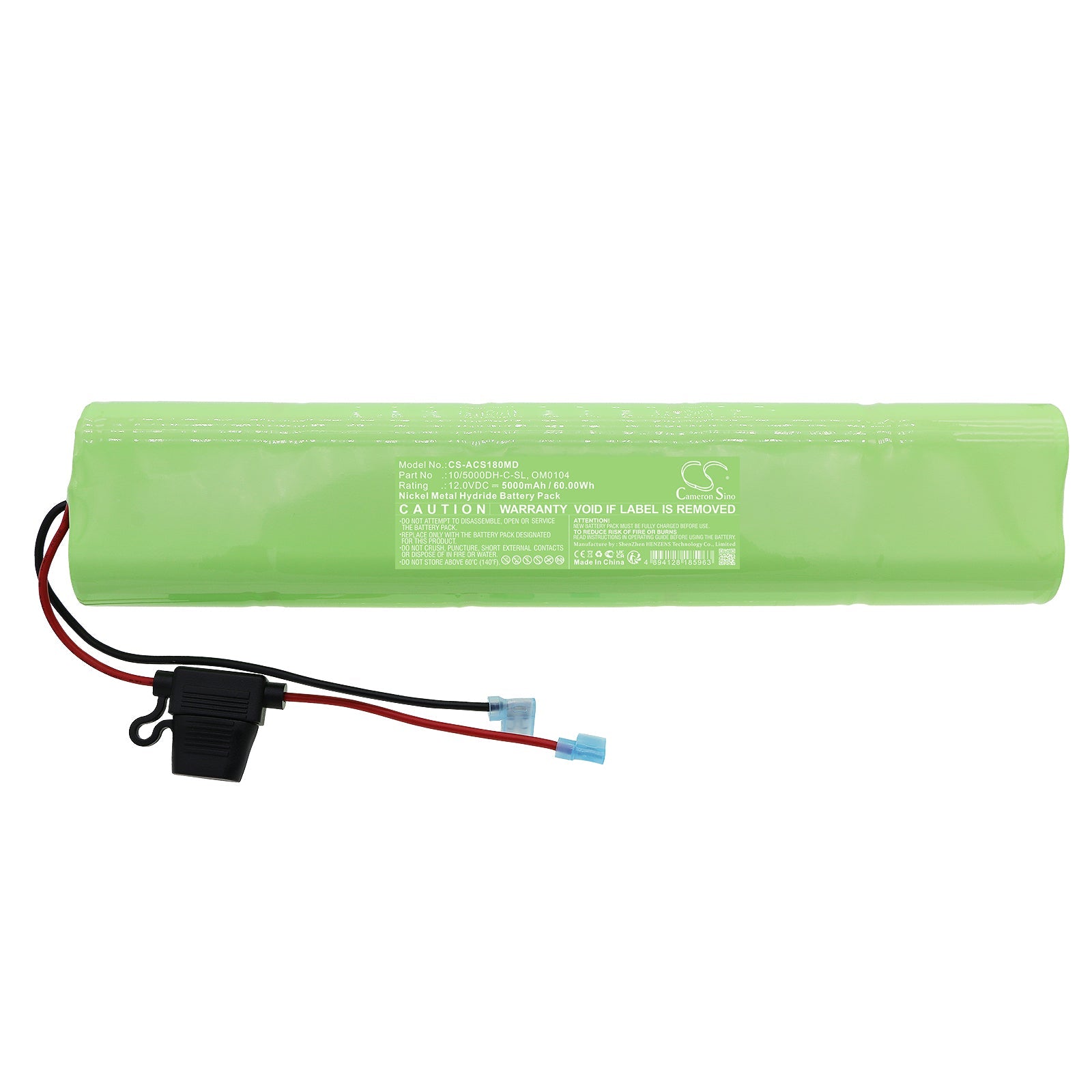 Ni-MH, Medical Battery fits Brooks 180, 80, 12.0V, 5000mAh Medical Cameron Sino Technology Limited
