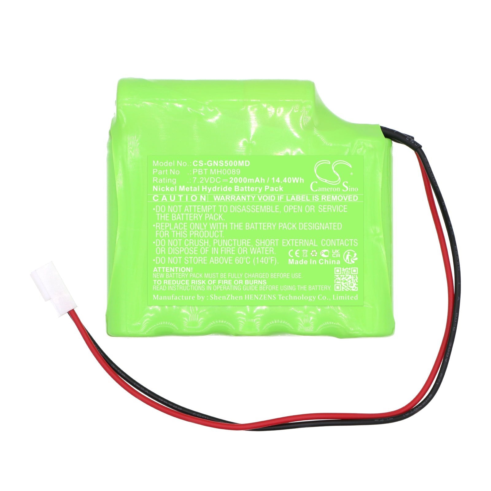 Ni-MH, Medical Battery fits Globus 3000 Aktivieren, 500 Aktivieren, 7.2V, 2000mAh Medical Cameron Sino Technology Limited