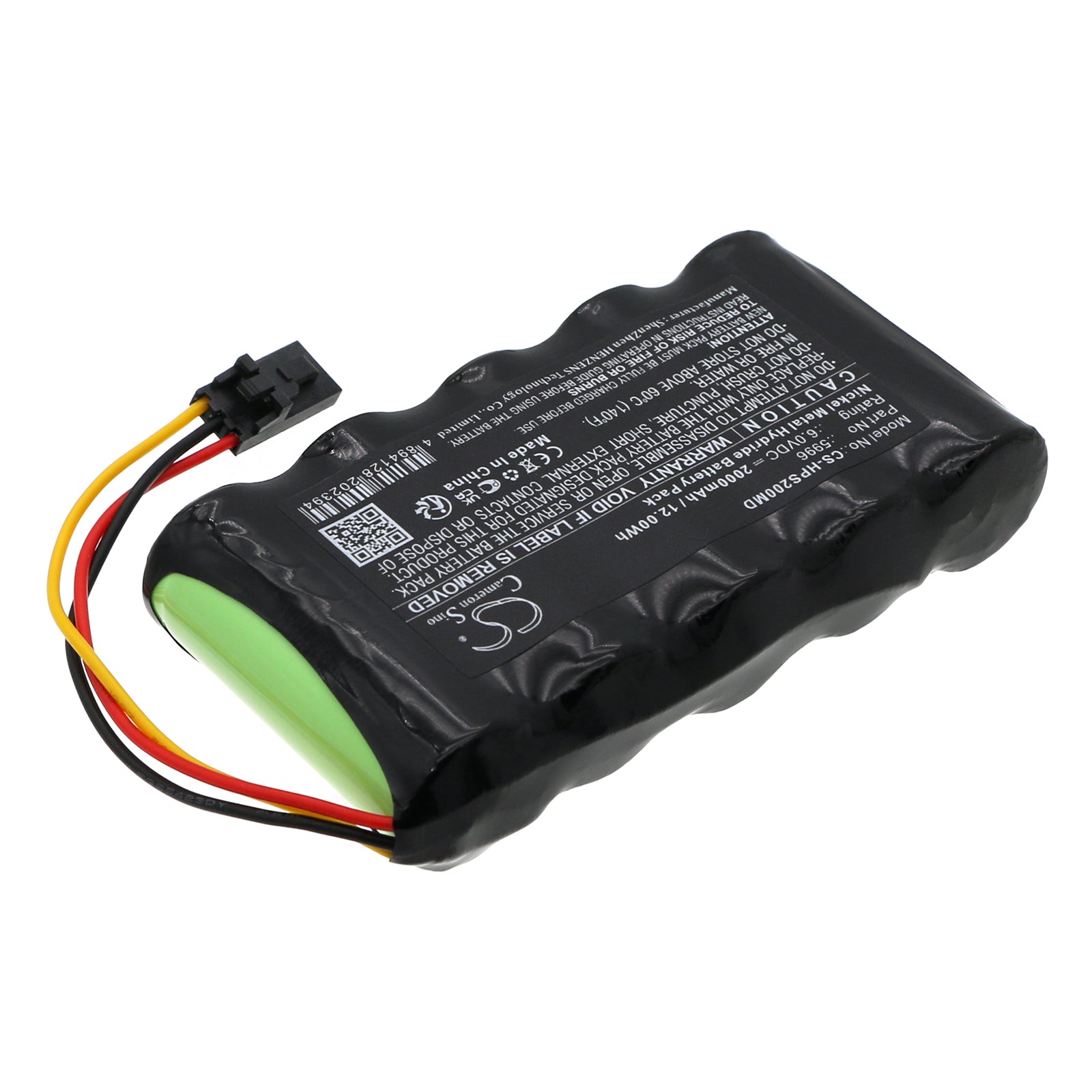 Ni-MH, Medical Battery fits Healthdyne Smart 2 Monitor, 6.0V, 2000mAh Medical Cameron Sino Technology Limited