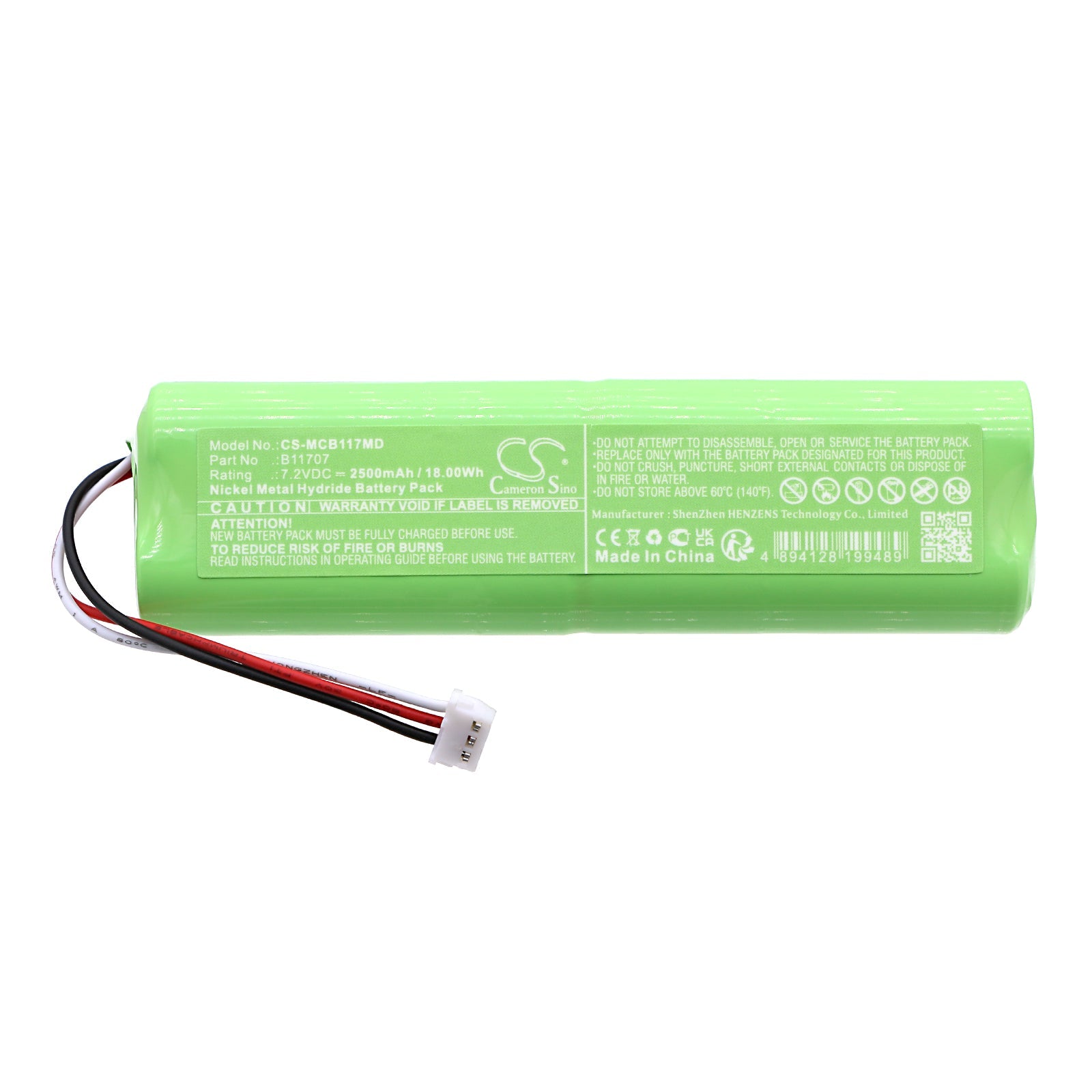 Ni-MH, Medical Battery fits Medical Compression System Activecare + S.f.t, 7.2V, 2500mAh Medical Cameron Sino Technology Limited