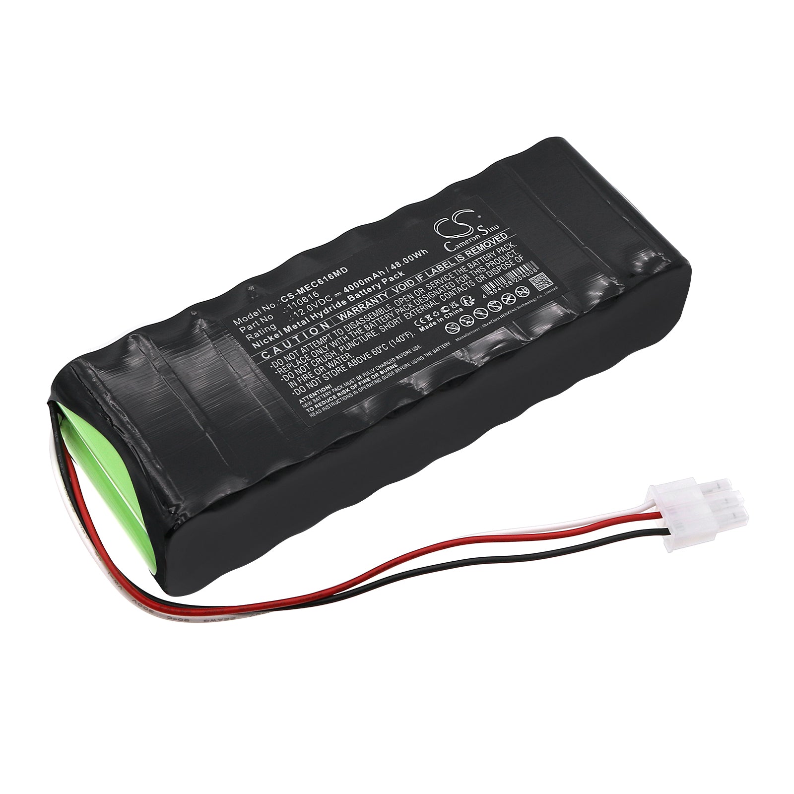 Ni-MH, Medical Battery fits Medicaleconet Cardio M, Cardio M Plus, 12.0V, 4000mAh Medical Cameron Sino Technology Limited