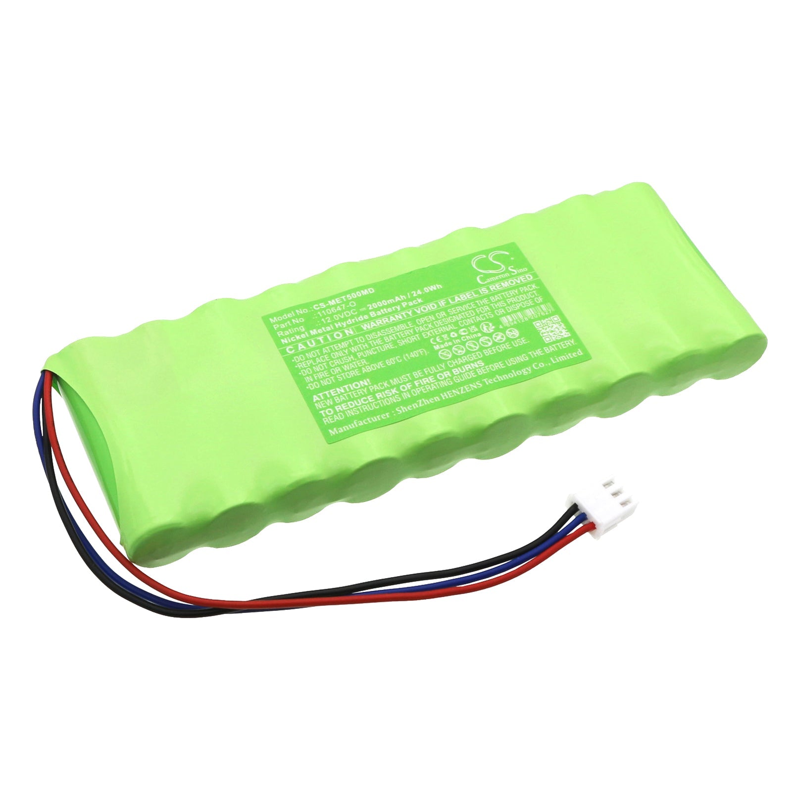 Ni-MH, Medical Battery fits Medicaleconet Monitor Compact Type 5o, 12.0V, 2000mAh Medical Cameron Sino Technology Limited