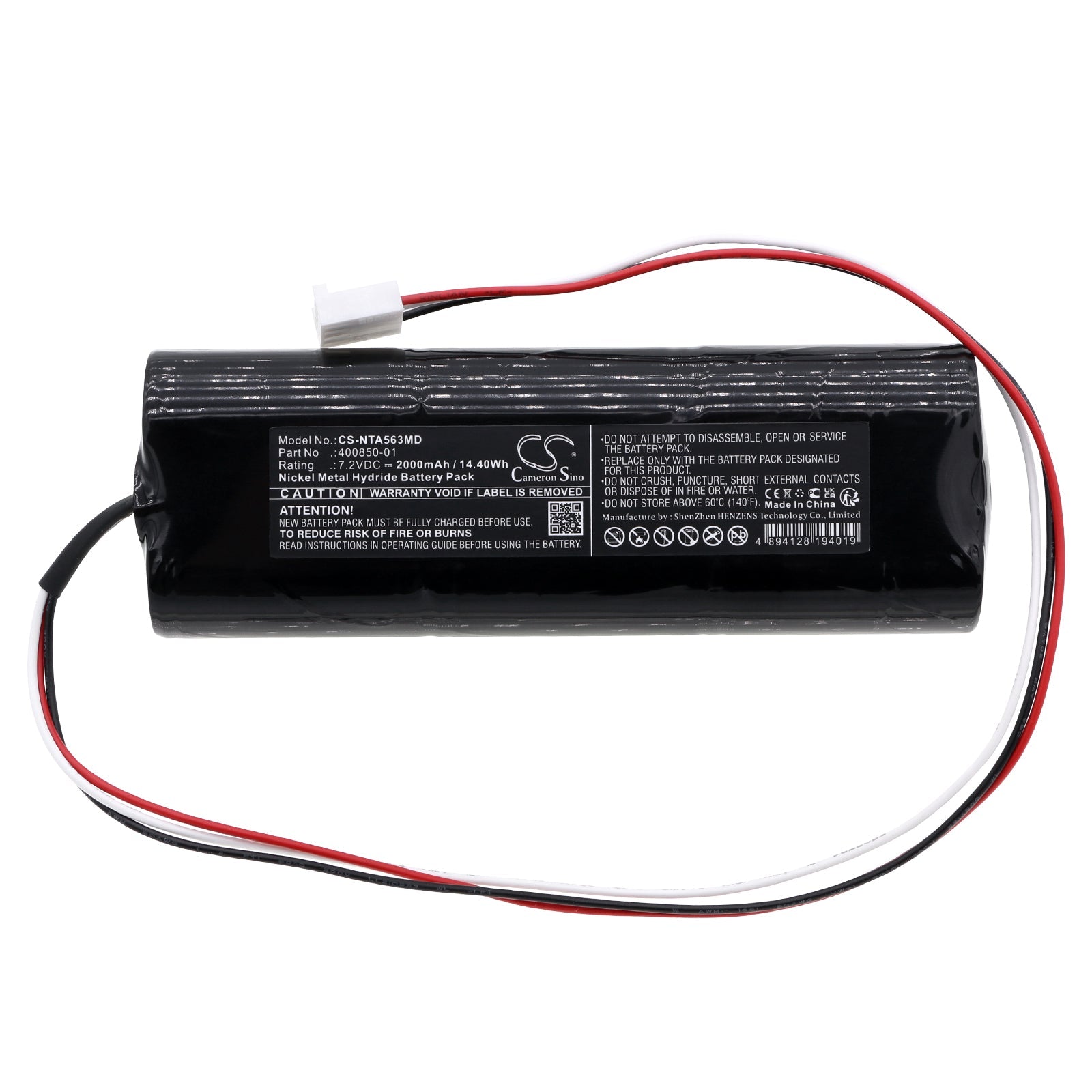 Ni-MH, Medical Battery fits Natus 56320, 56323, 7.2V, 2000mAh Medical Cameron Sino Technology Limited