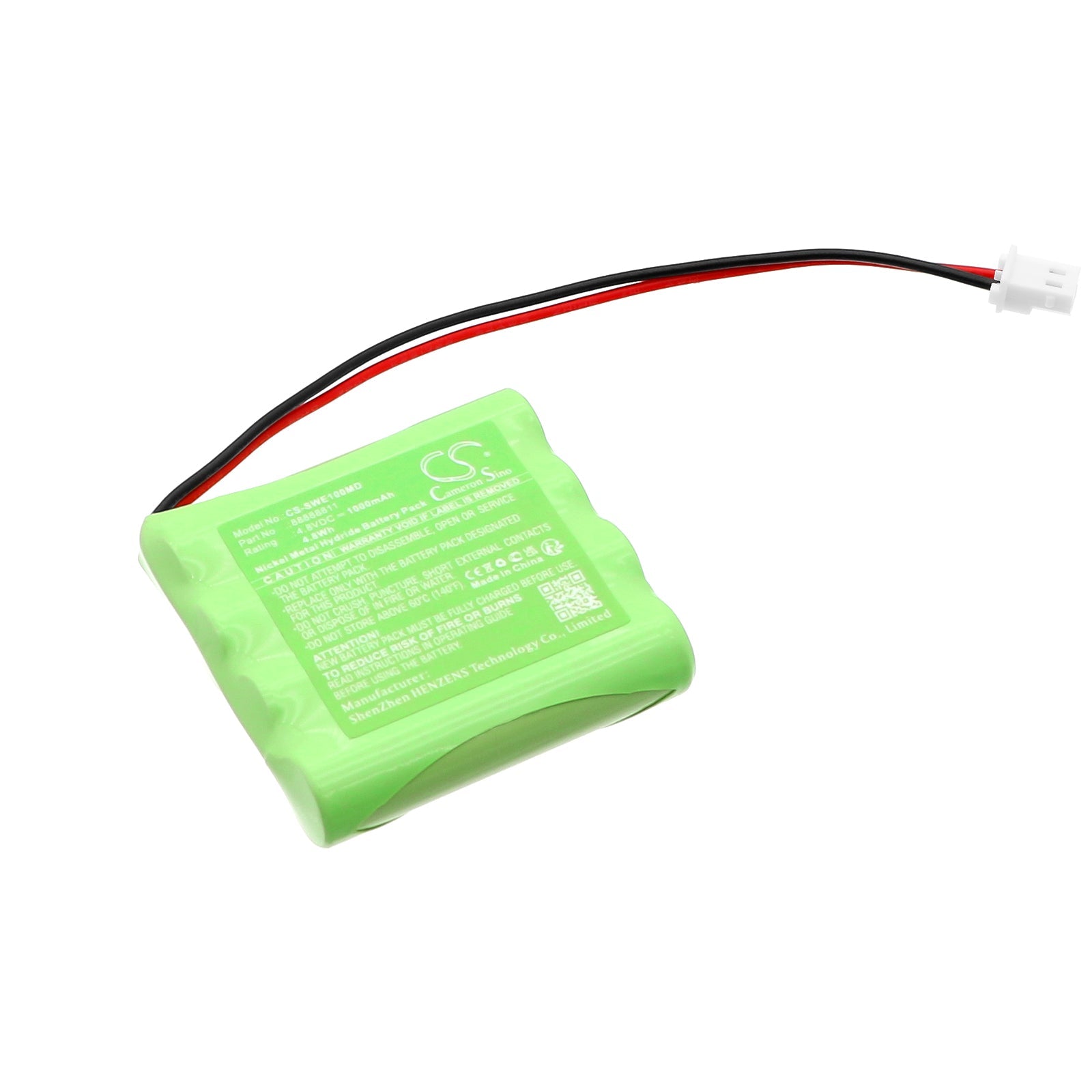 Ni-MH, Medical Battery fits Schwa Eco 2, 4.8V, 1000mAh Medical Cameron Sino Technology Limited