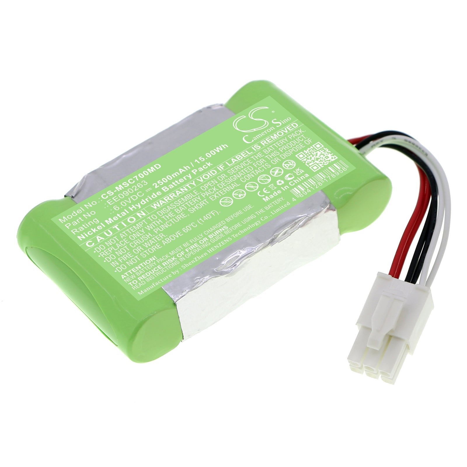 Ni-MH, Medical Battery fits Siemens Sc7000 Patient Monitor, Sc9000 Patient Monitor, 6.0V, 2500mAh Medical Cameron Sino Technology Limited
