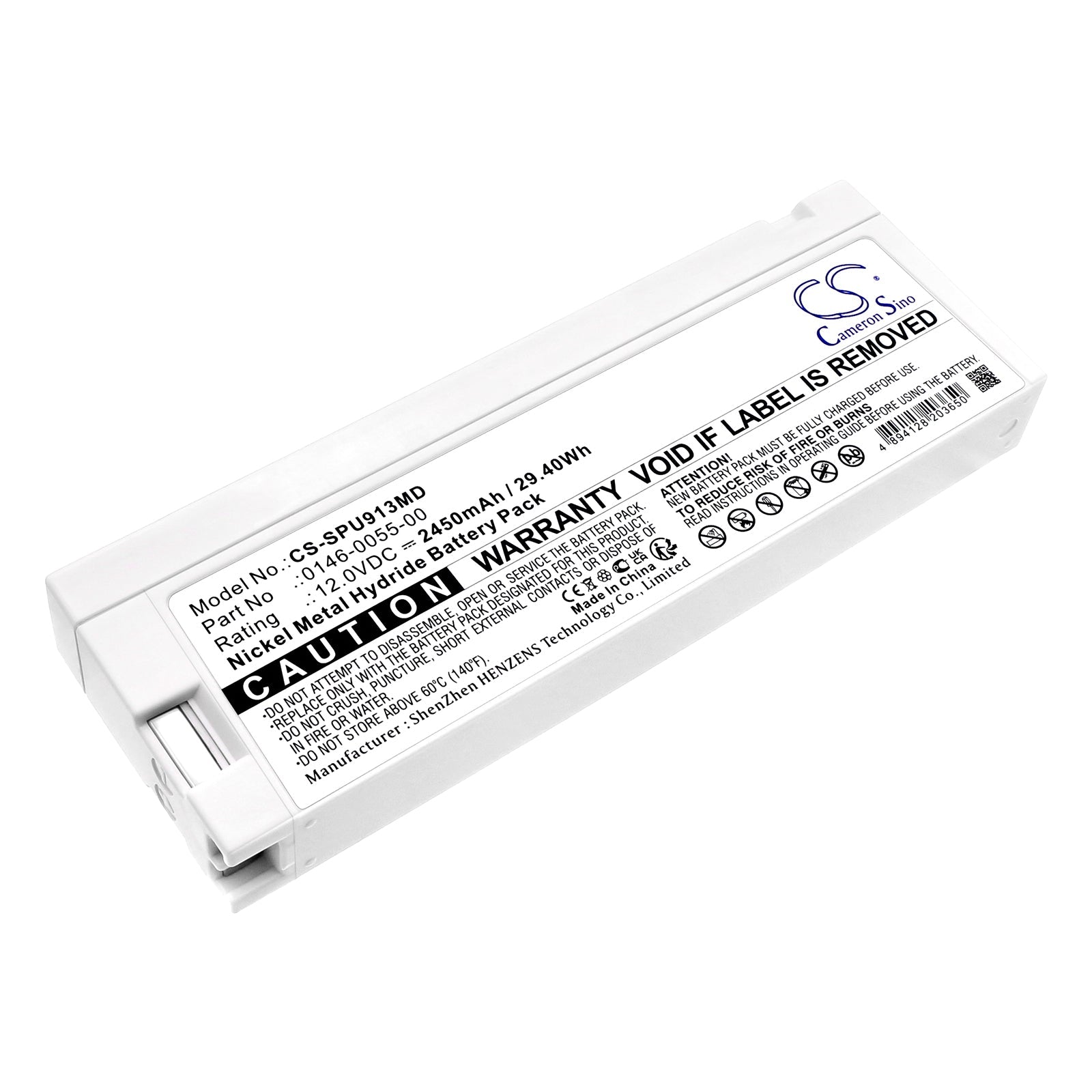Ni-MH, Medical Battery fits Spacelabs 90367, 91369, 12.0V, 2450mAh Medical Cameron Sino Technology Limited