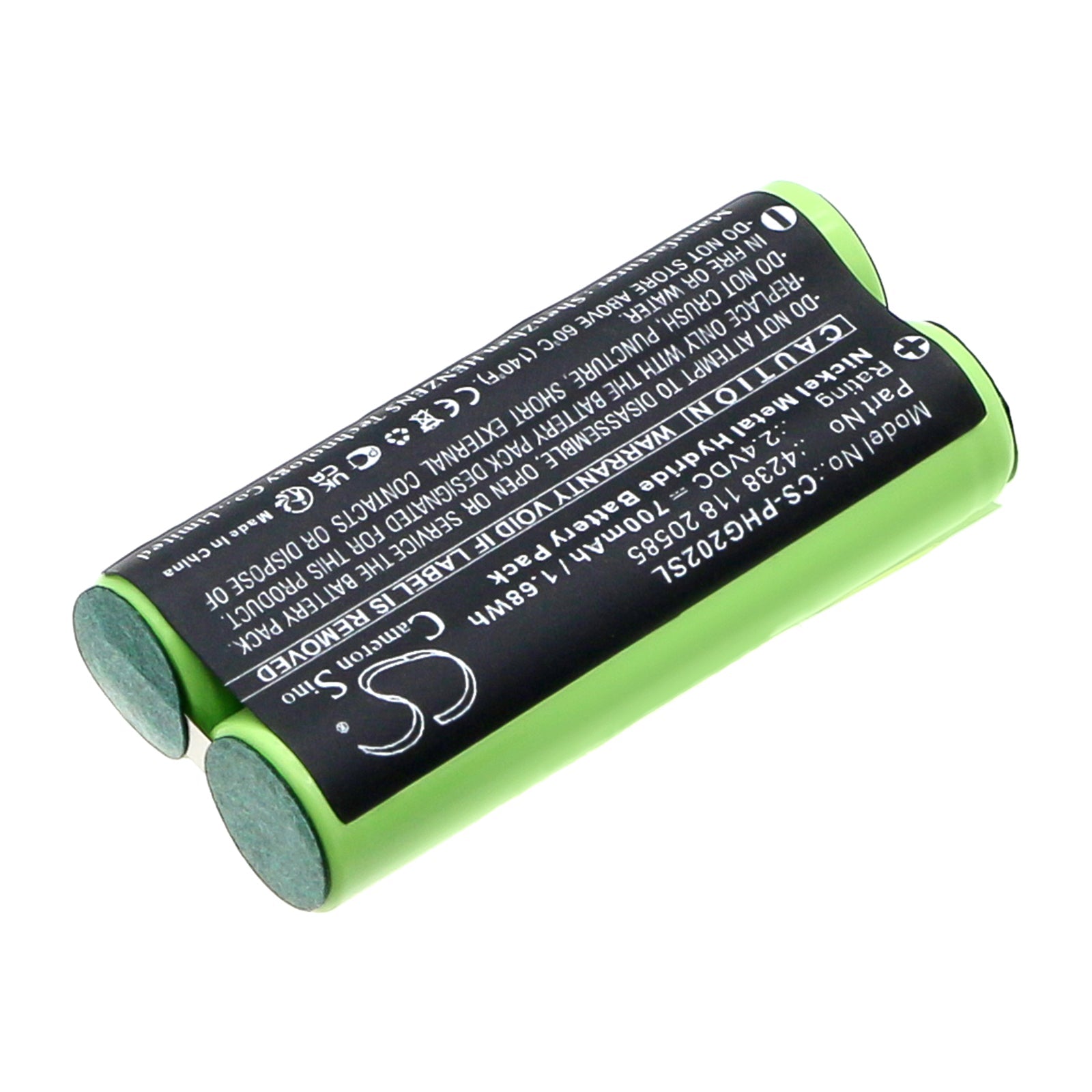 Ni-MH, Shaver Battery fits Philips Norelco Bg2028, Xa2029 Body Groomer, 2.4V, 700mAh Shaver Cameron Sino Technology Limited