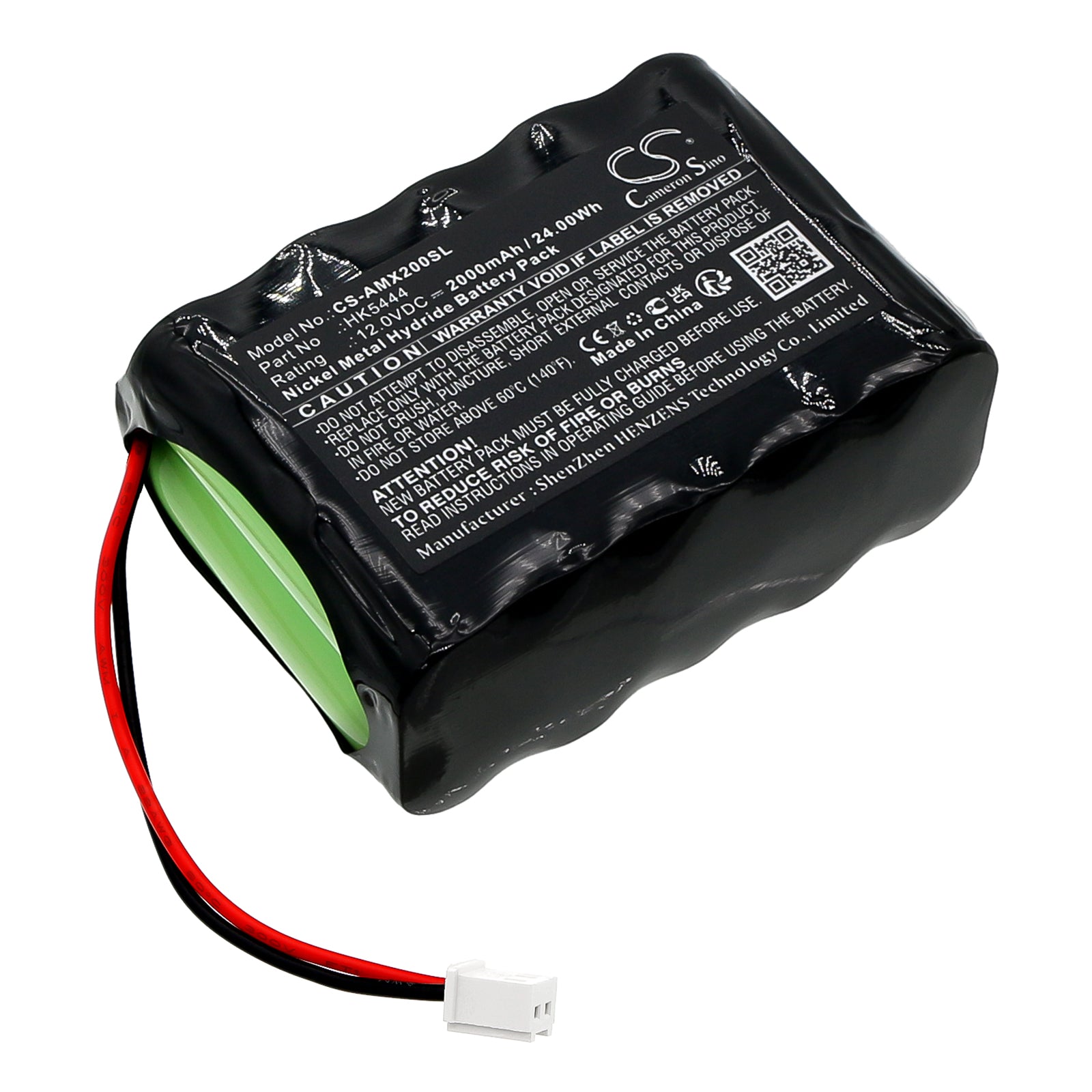 Ni-MH, Time Clock Battery fits Amano Pix-200, Pix-200 Dcf, 12.0V, 2000mAh Time Clock Cameron Sino Technology Limited