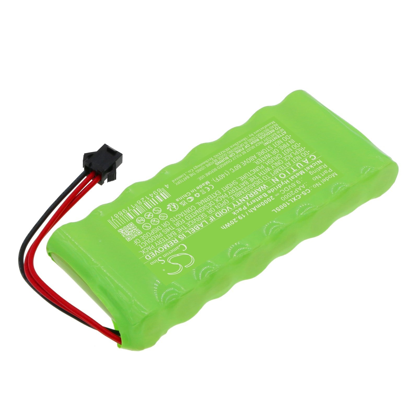 Ni-MH, Time Clock Battery fits Compumatic Xl1000, Xl1000e, 9.6V, 2000mAh Time Clock Cameron Sino Technology Limited