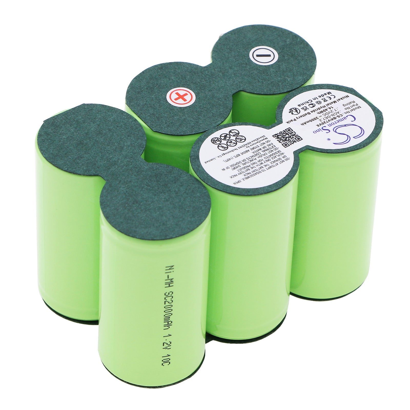 Ni-MH, Vacuum Battery fits Black&decker Dustbuster Dv7205n H2, Dustbuster Extreme 7.2v, 7.2V, 2000mAh Vacuum Cameron Sino Technology Limited