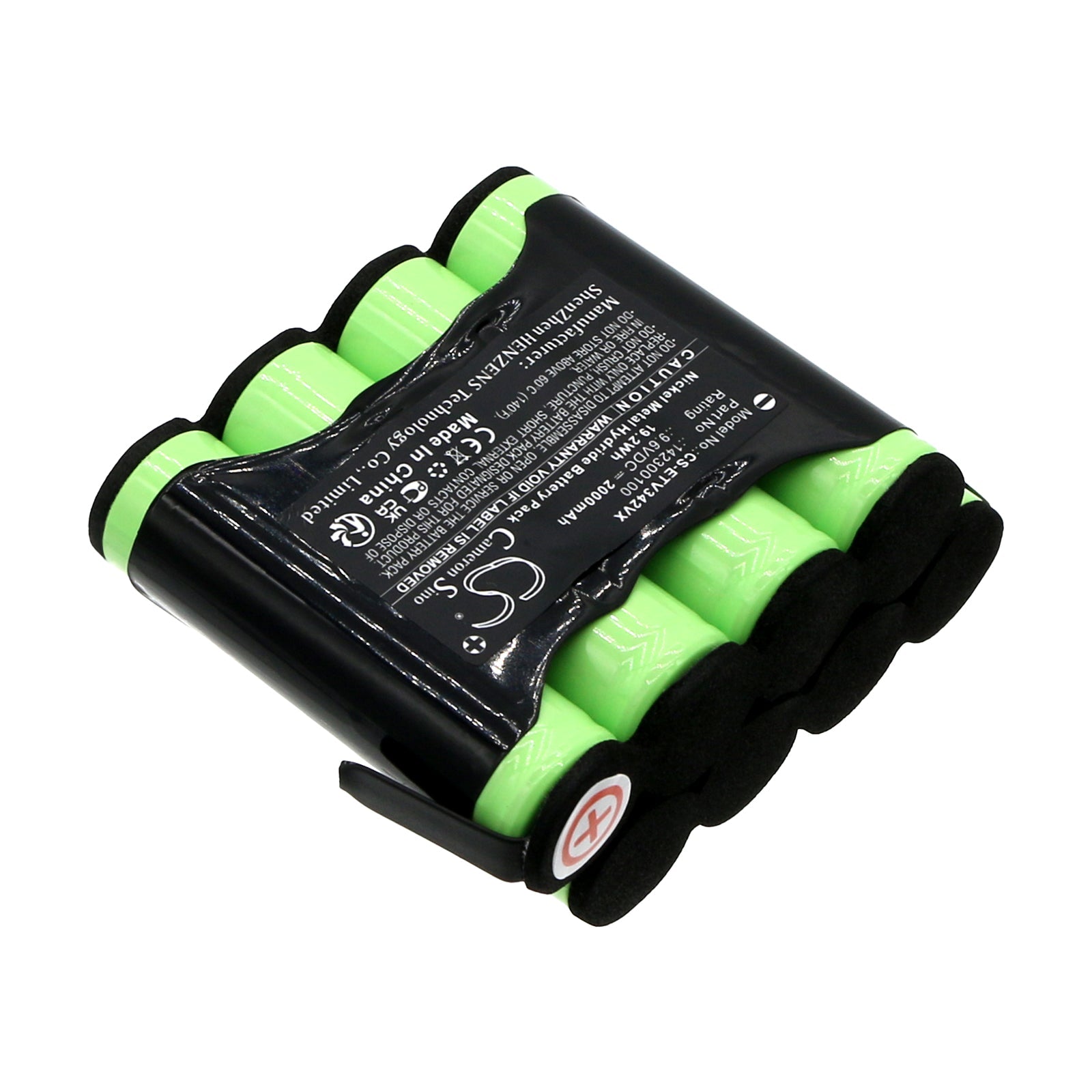 Ni-MH, Vacuum Battery fits Eta 1423 900000, 1423 Verto Ii, 9.6V, 2000mAh Vacuum Cameron Sino Technology Limited