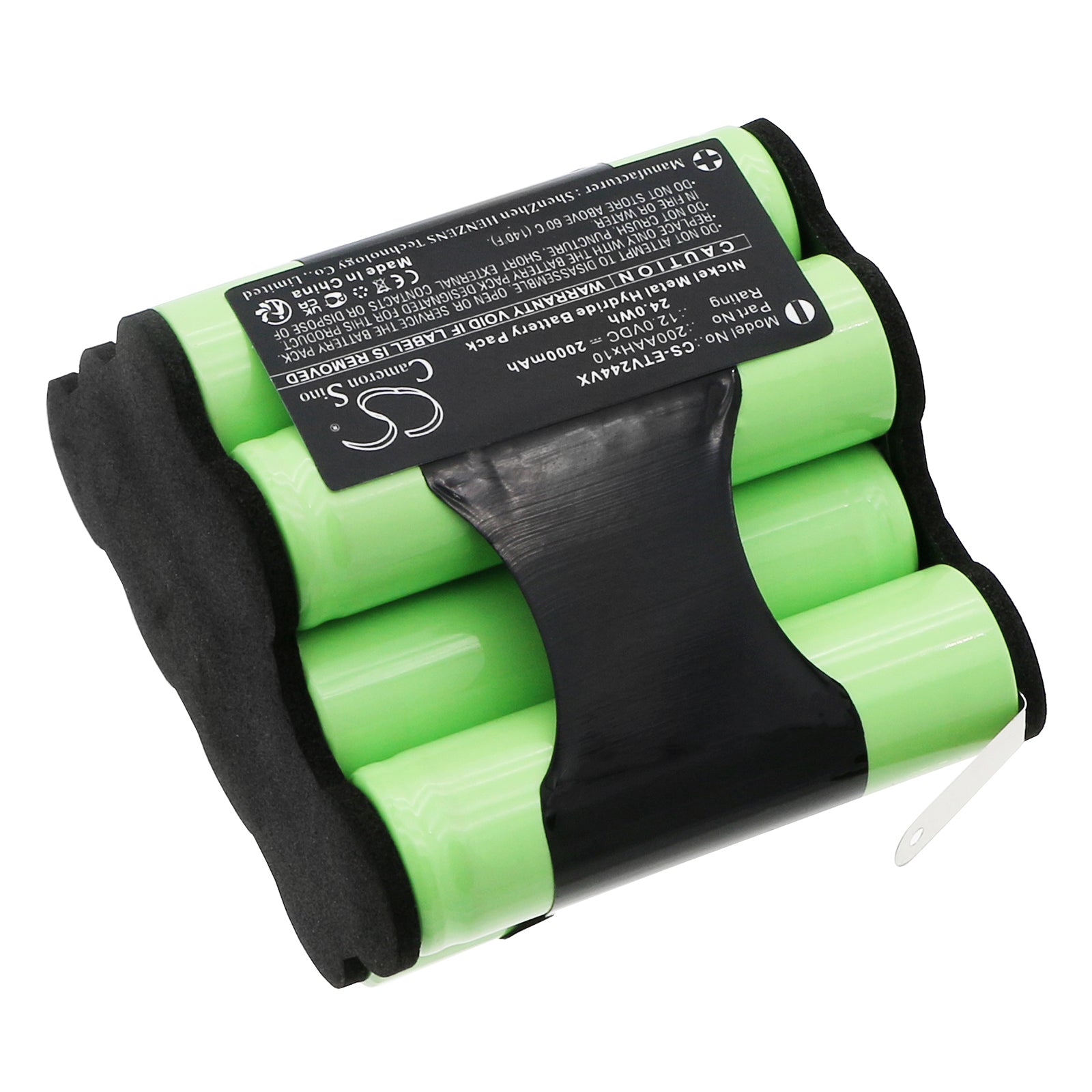 Ni-MH, Vacuum Battery fits Eta 2442 90000, 2442 90001, 12.0V, 2000mAh Vacuum Cameron Sino Technology Limited