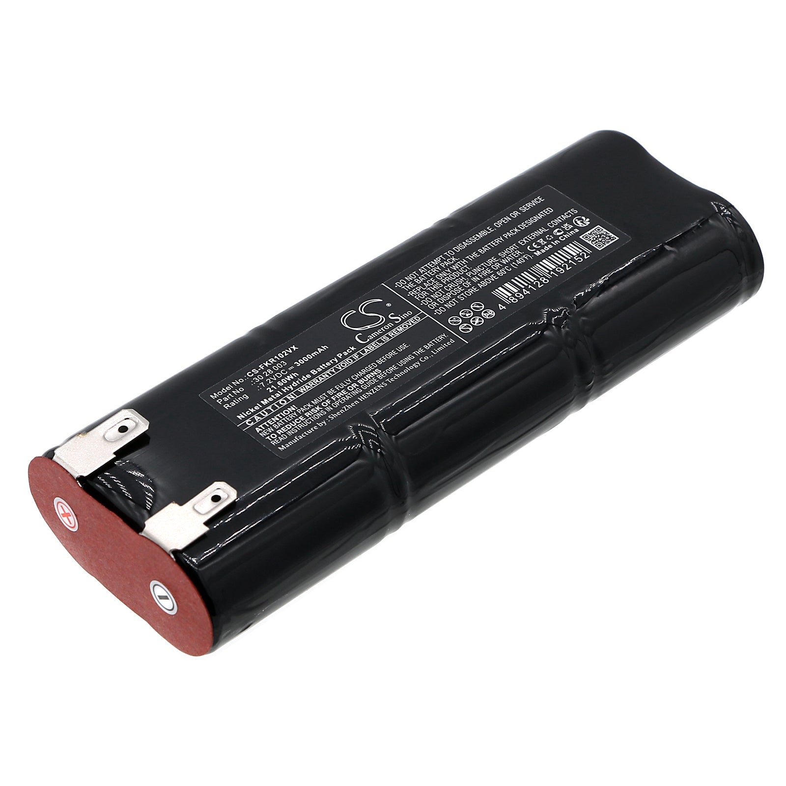 Ni-MH, Vacuum Battery fits Fakir Ic 1022, Ic1022, 7.2V, 3000mAh Vacuum Cameron Sino Technology Limited