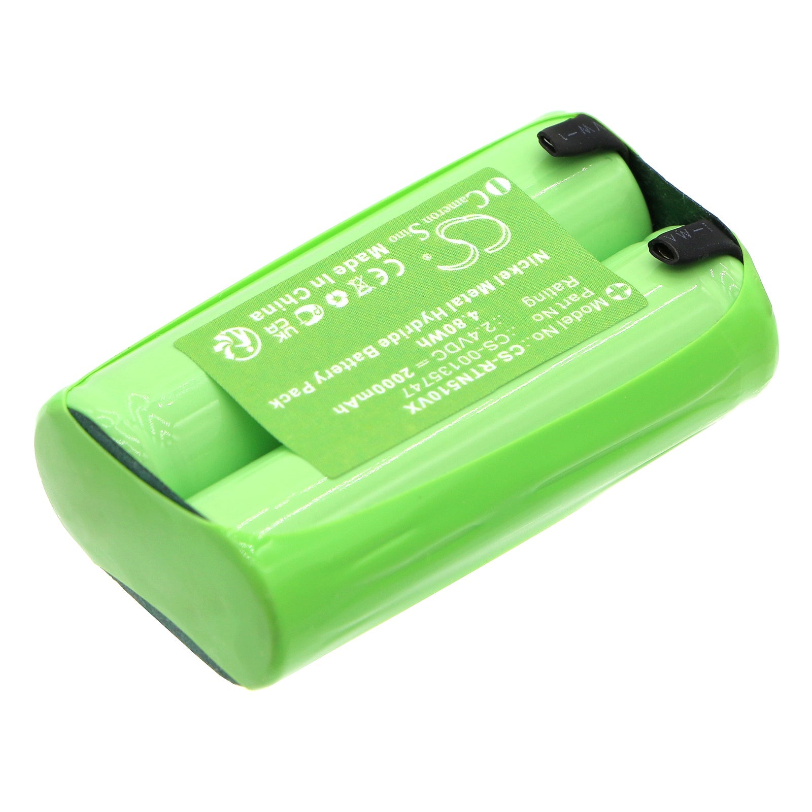 Ni-MH, Vacuum Battery fits Rowenta Tn5100f0/3m0, Tn5120f0/3m0, 2.4V, 2000mAh Vacuum Cameron Sino Technology Limited