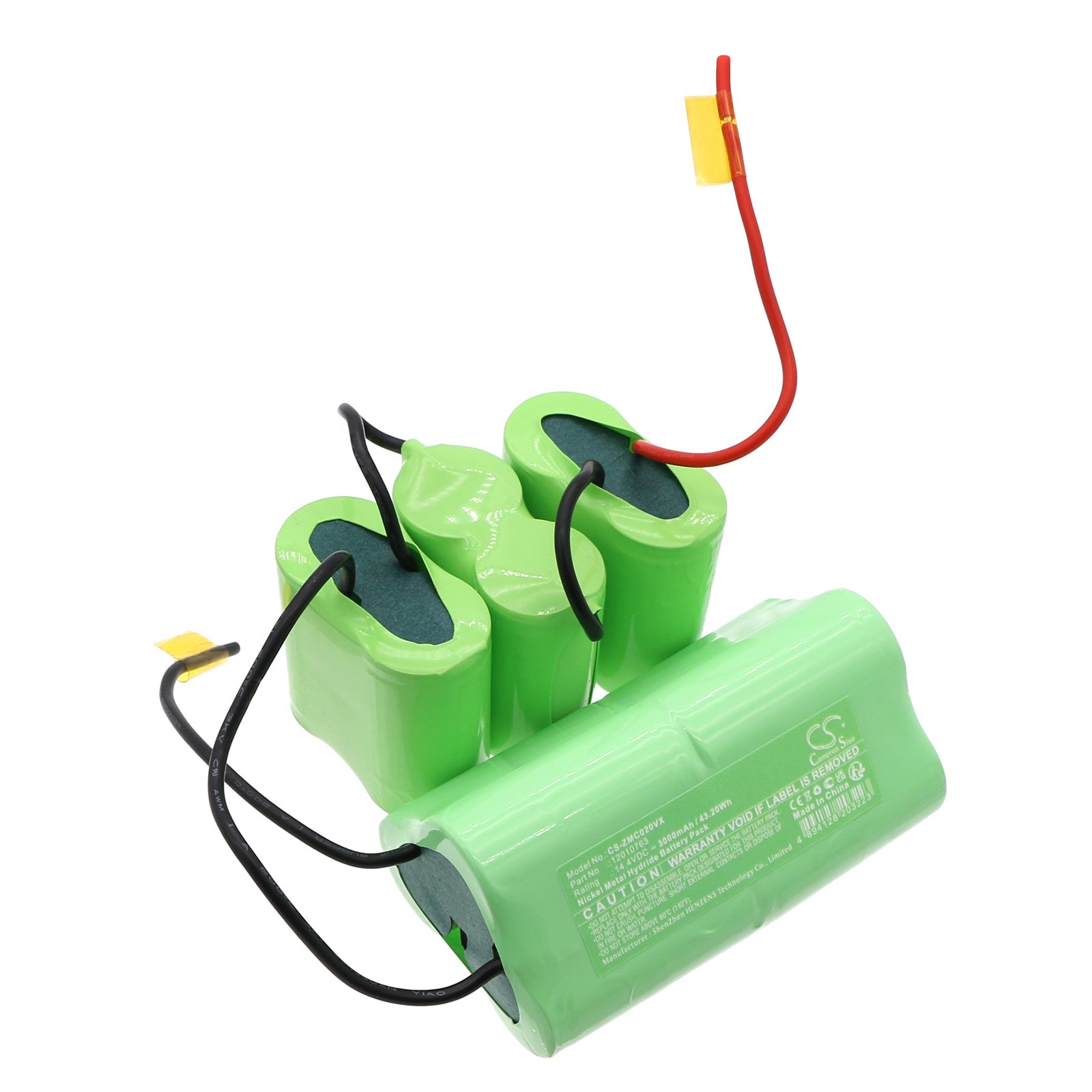 Ni-MH, Vacuum Battery fits Zelmer Zvc020zq, 14.4V, 3000mAh Vacuum Cameron Sino Technology Limited