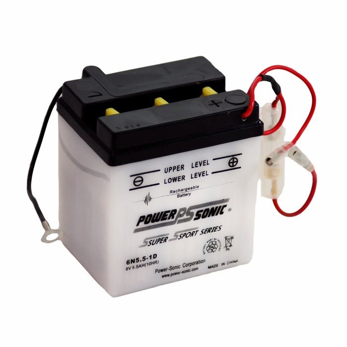 Power Sonic 6N5.5-1D 6V-5.5Ah Powersports Battery Powersports Batteries Power Sonic