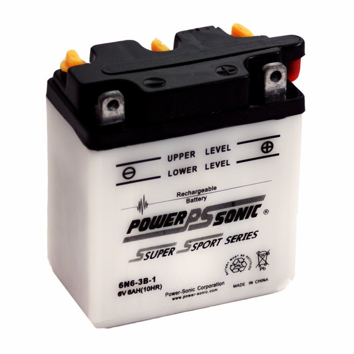 Power Sonic 6N6-3B-1 6V-6Ah Powersports Battery Powersports Batteries Power Sonic