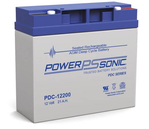 Power Sonic PDC-12200 Deep Cycle Vrla Battery Replaces 12V-21.00Ah Sealed Lead Acid Batteries Power Sonic